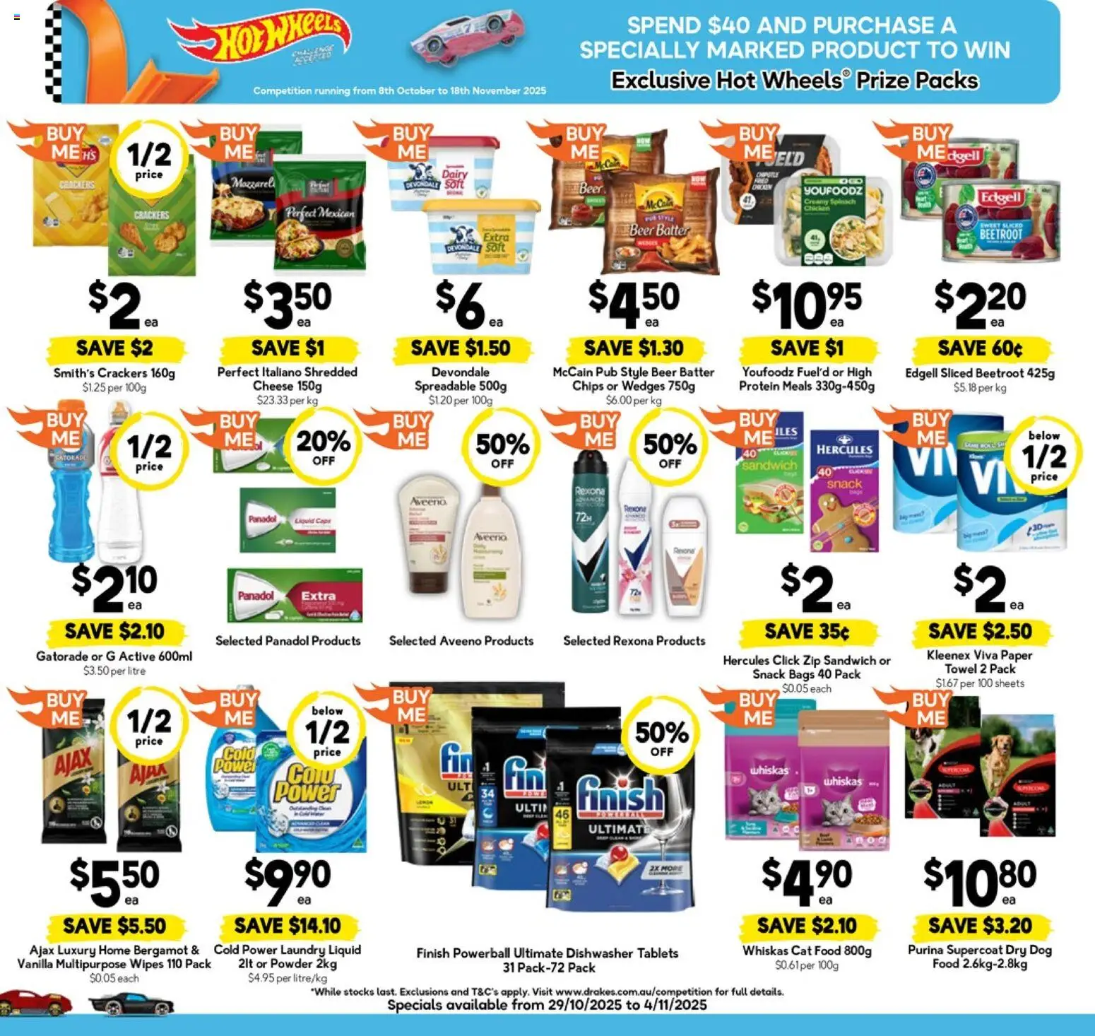 Drakes catalogue - valid from 29.10.2025 | Page: 4 | Products: Powder, Cheese, Multipurpose, Tablets