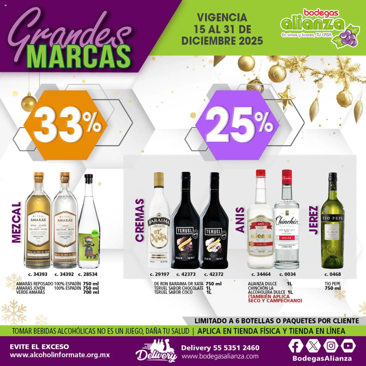 Nuevas ofertas de Bodegas Alianza válidas en toda la República Mexicana desde el 15.12.2025. ¡Encuentra las mejores ofertas en Bodegas Alianza catálogo Grandes Marcas! | Página: 16 | Productos: Chocolate