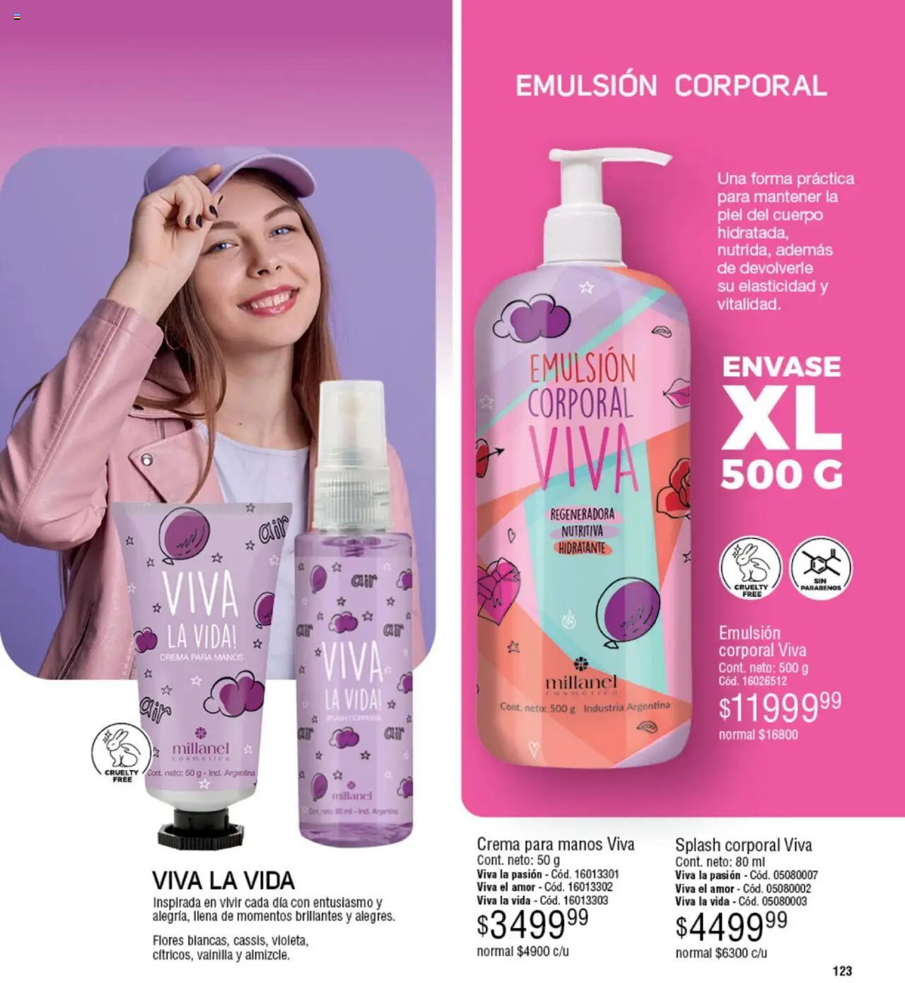 Millanel catálogo │ válido desde el 18.08.2025 | Página: 123 | Productos: Emulsión, Crema