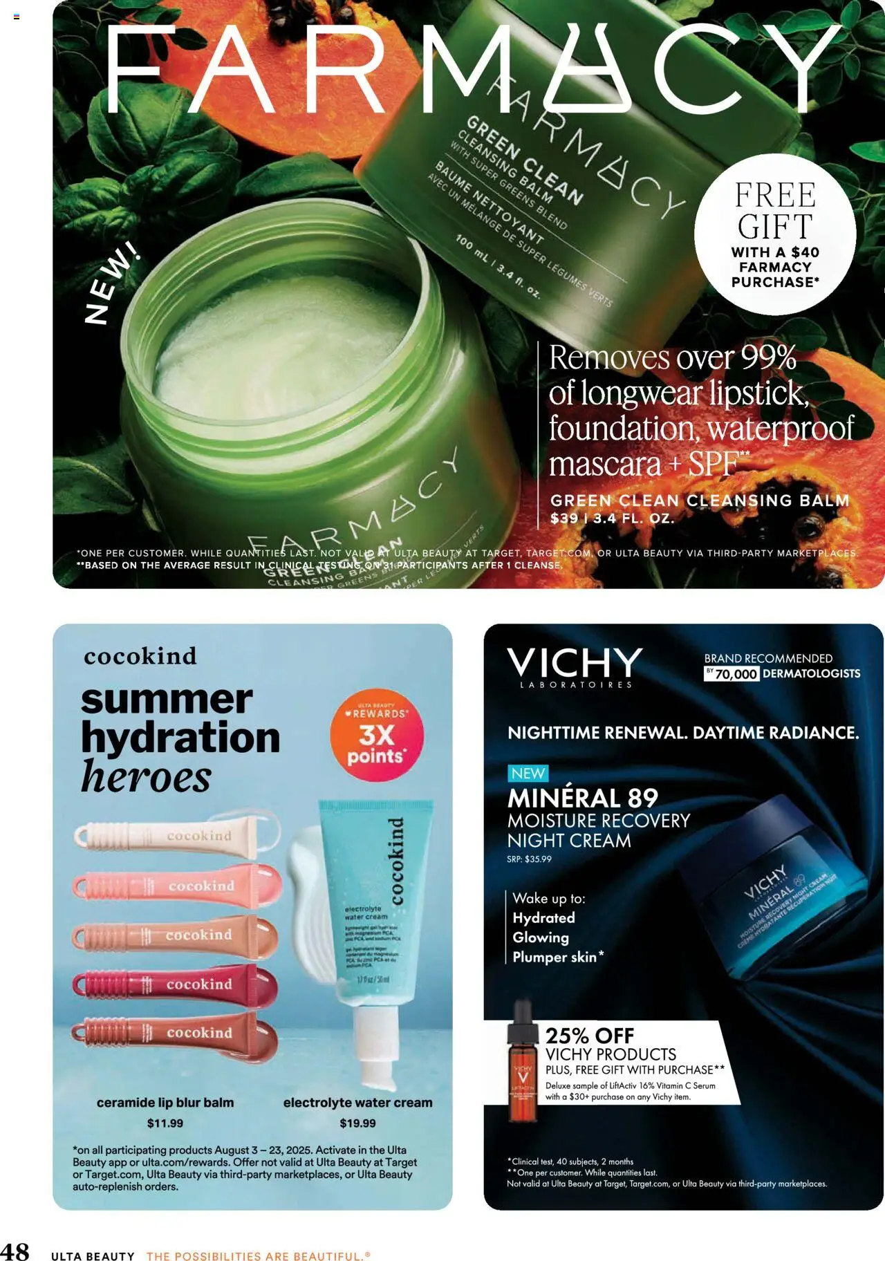Ulta Beauty Weekly Ad - valid from 03.08.2025 | Page: 48 | Products: Vitamin, Mascara, Night Cream, Greens