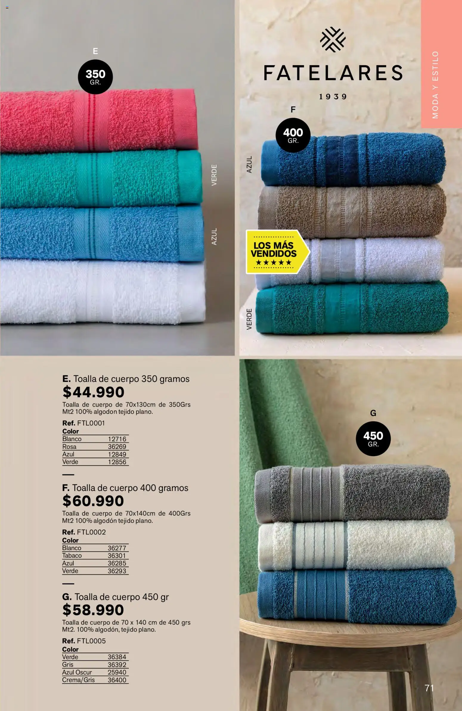 Leonisa revista - valida desde el 16.03.2026 | Página: 71 | Productos: Algodón, Toalla