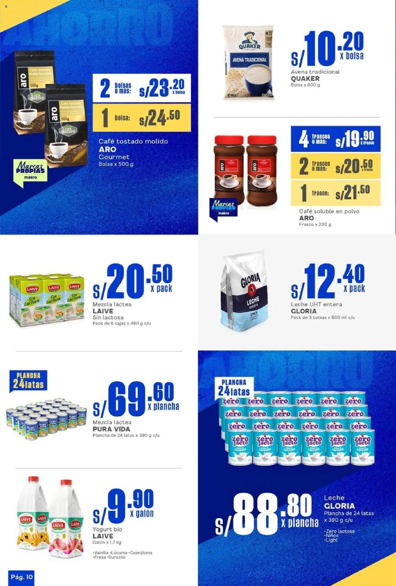 Catálogo Makro válido desde 23.10.2025 | Página: 10 | Productos: Café, Avena, Bolsa, Polvo