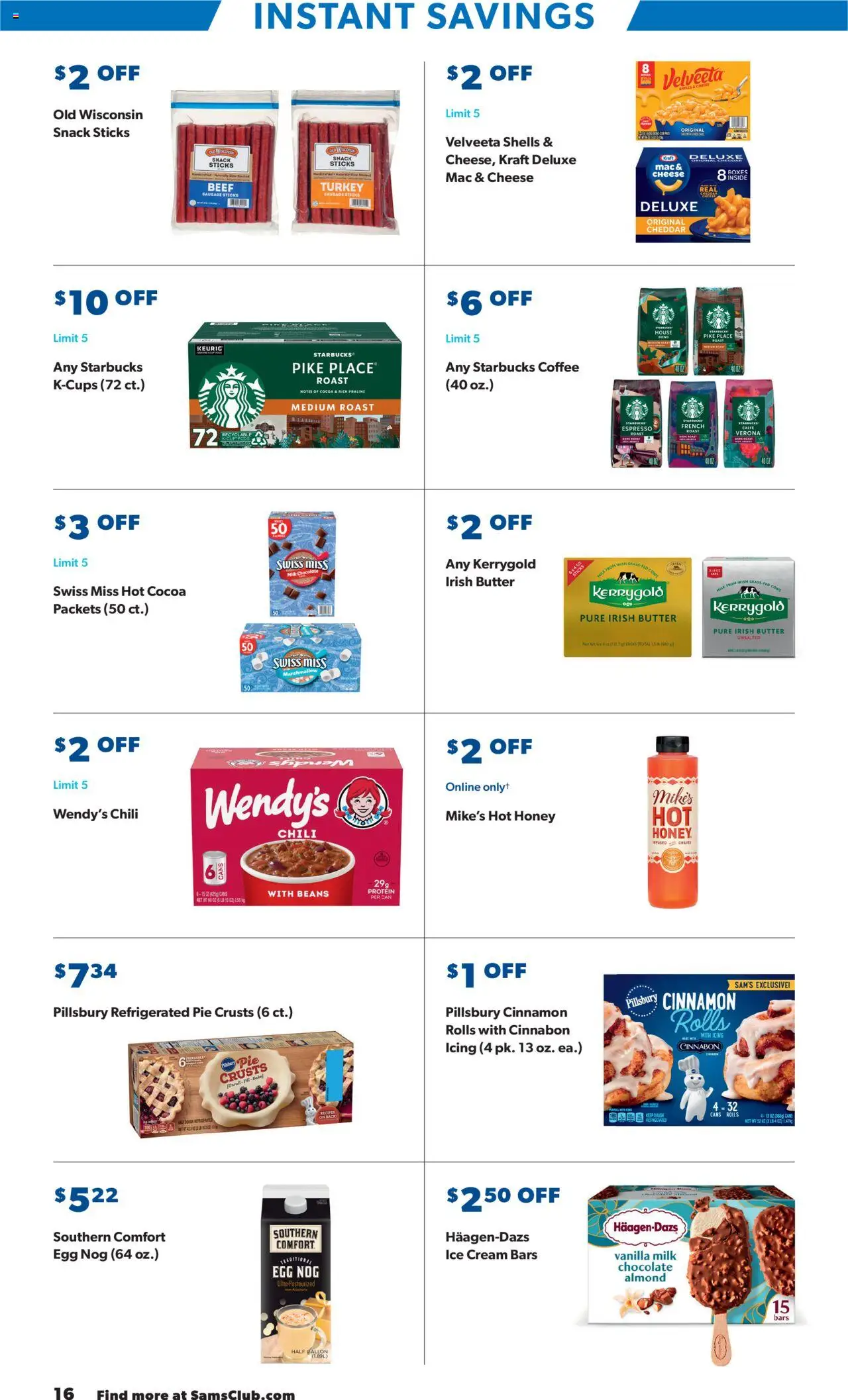 Sam's Club Black Friday - valid from 20.10.2025 | Page: 16 | Products: Saw, Milk, Beef, Ice cream