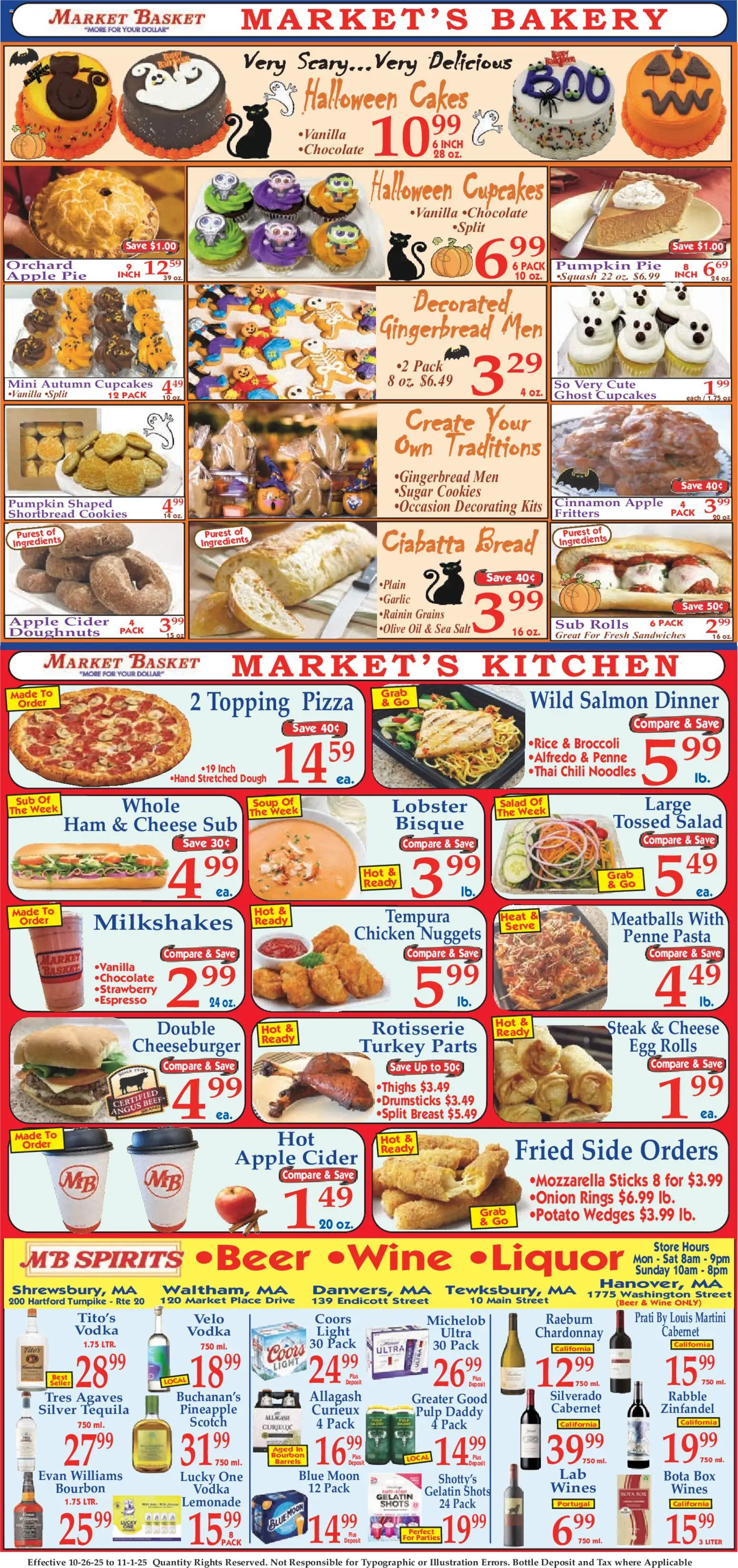 Market Basket Ad - valid from 26.10.2025 | Page: 8 | Products: Bakery, Noodles, Salt, Pumpkin