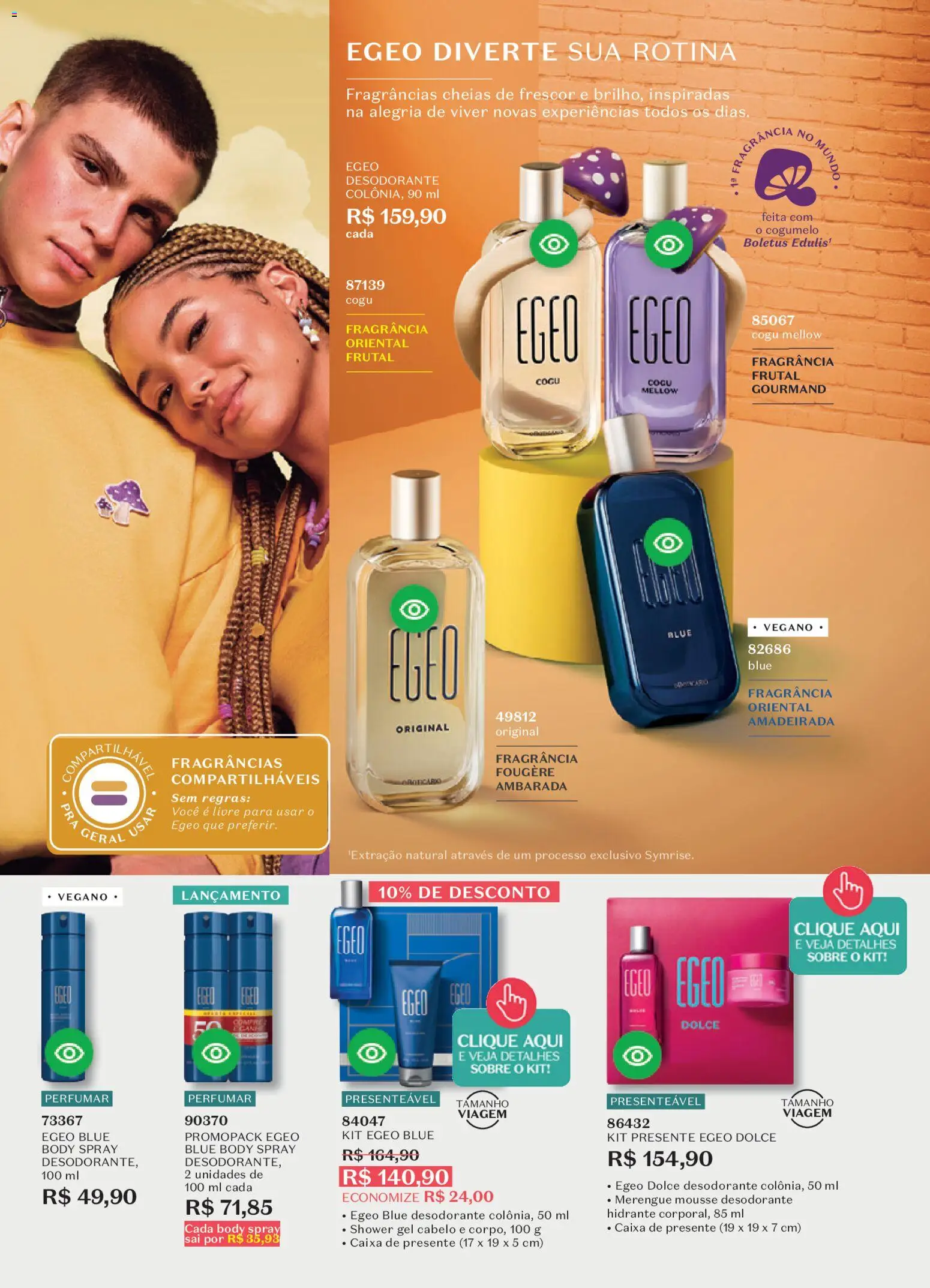 O Boticário Folheto - válido de 02.03.2026 | Página: 40 | Produtos: Mousse, Desodorante, Cogumelo, Body