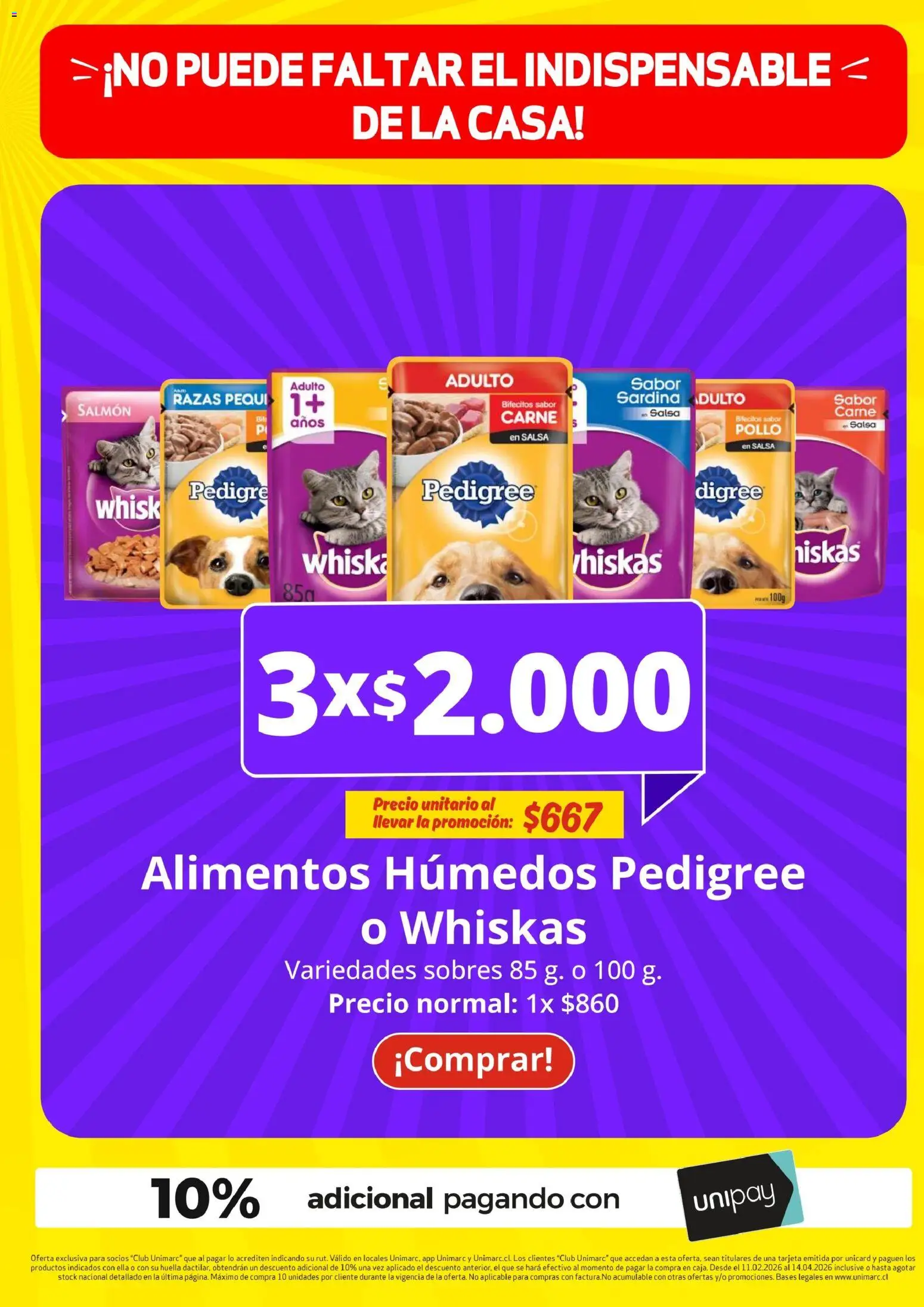 Unimarc Ofertas │ válido desde el 11.02.2026 | Página: 25 | Productos: Pollo