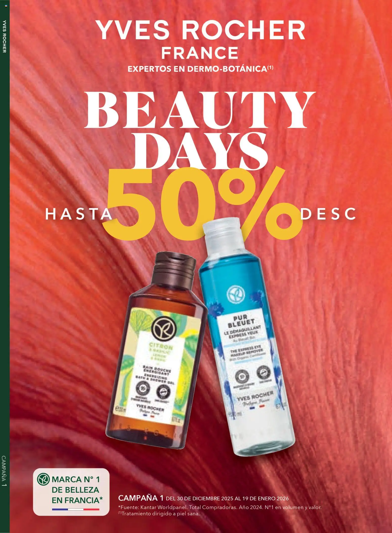 Nuevas ofertas de Yves Rocher válidas en toda la República Mexicana desde el 30.12.2025. ¡Encuentra las mejores ofertas en Yves Rocher campaña 1 2026! | Página: 1 | Productos: Campana