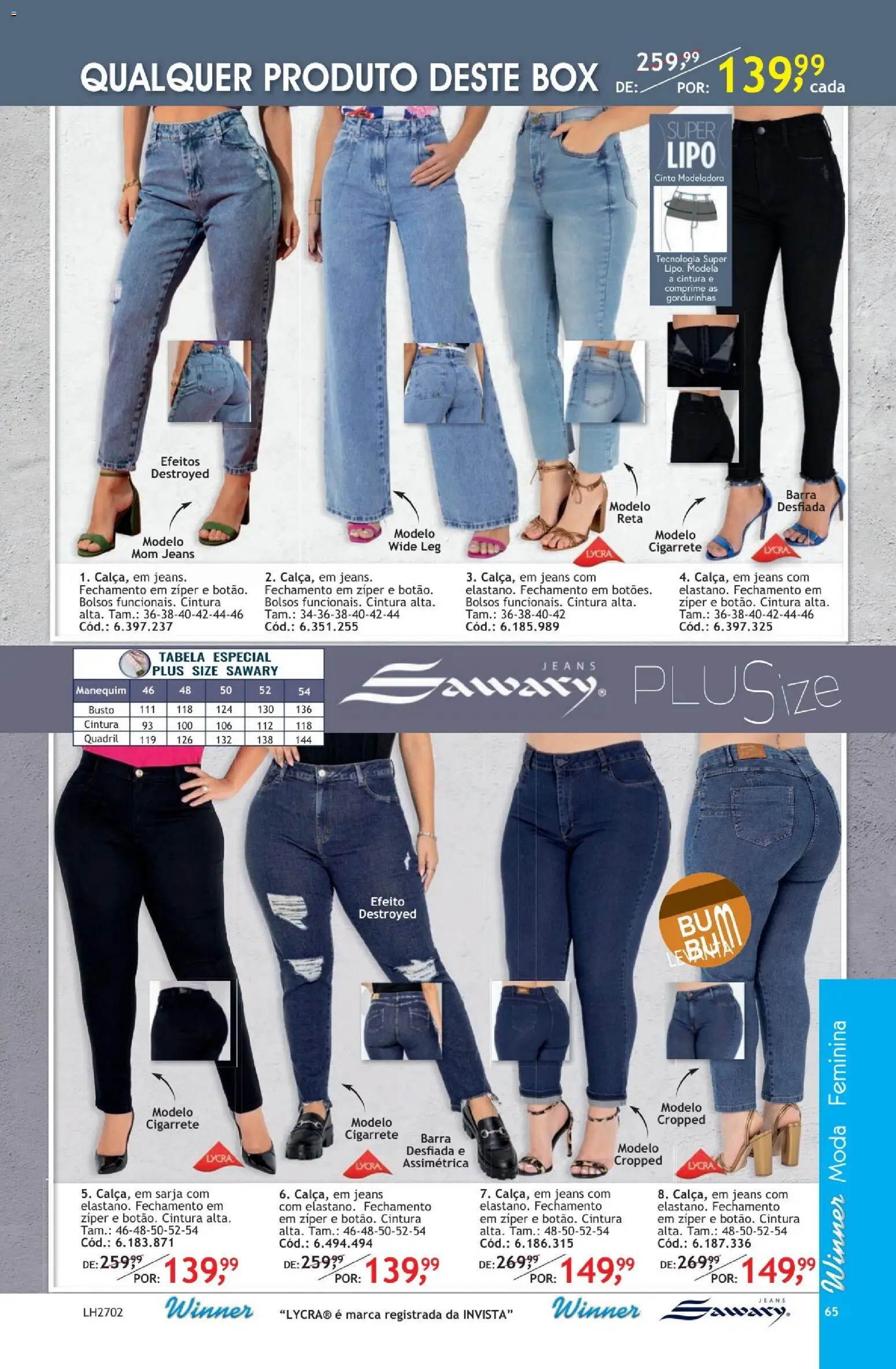 Quatro Estações Folheto - válido de 01.04.2026 | Página: 65 | Produtos: Cinto, Jeans