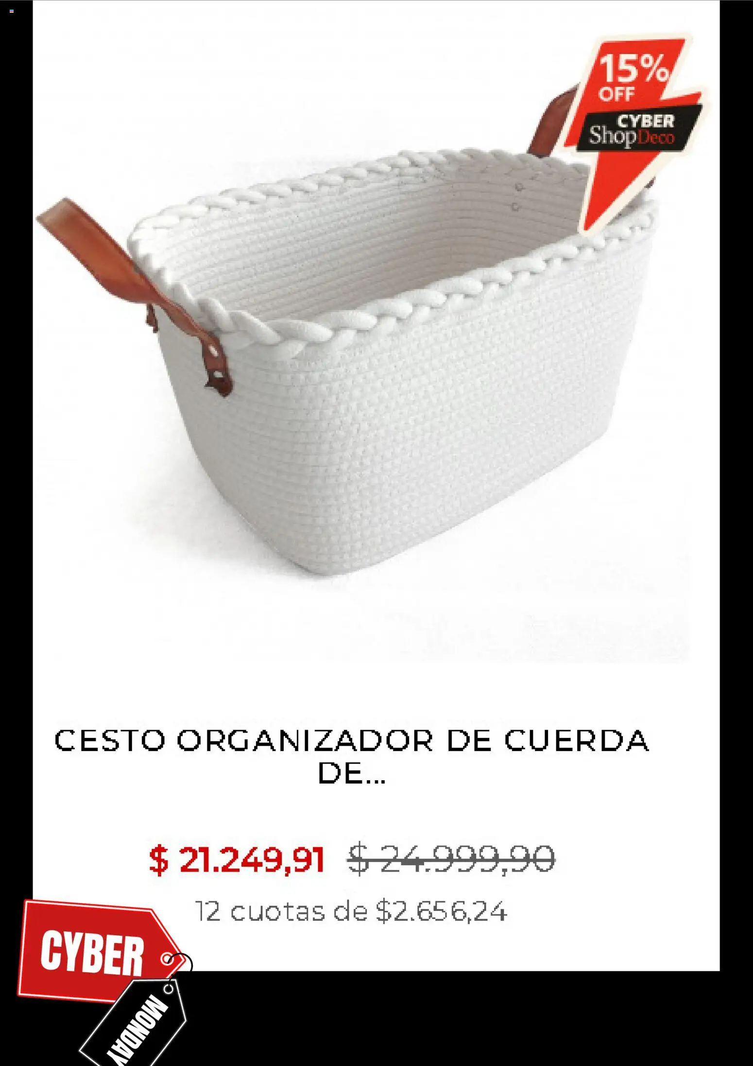 Río Shop Deco Cyber Monday │ válido desde el 03.11.2025 | Página: 7 | Productos: Organizador