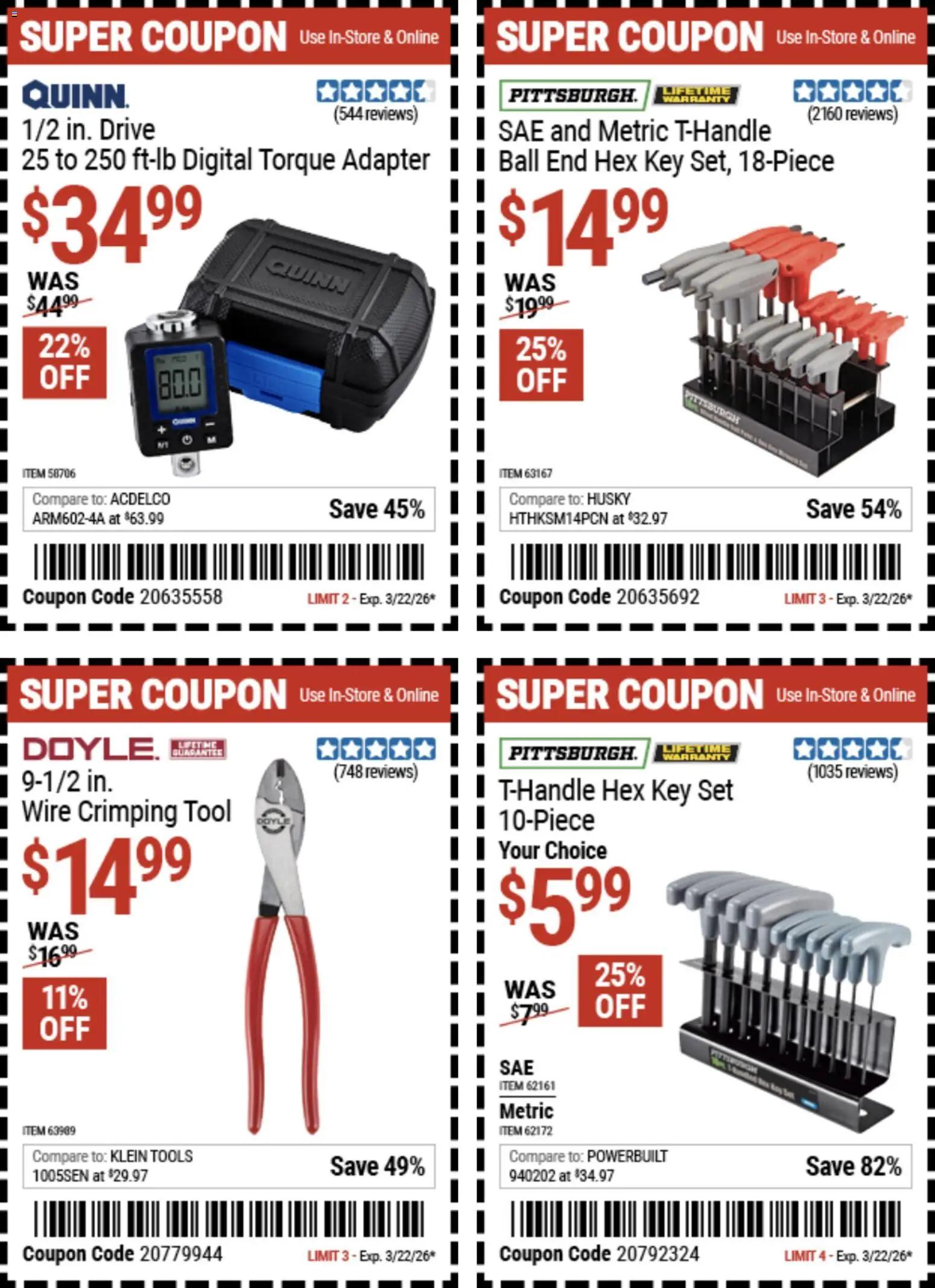 Harbor Freight Dollar Days - valid from 09.03.2026 | Page: 16 | Products: Wire, Adapter