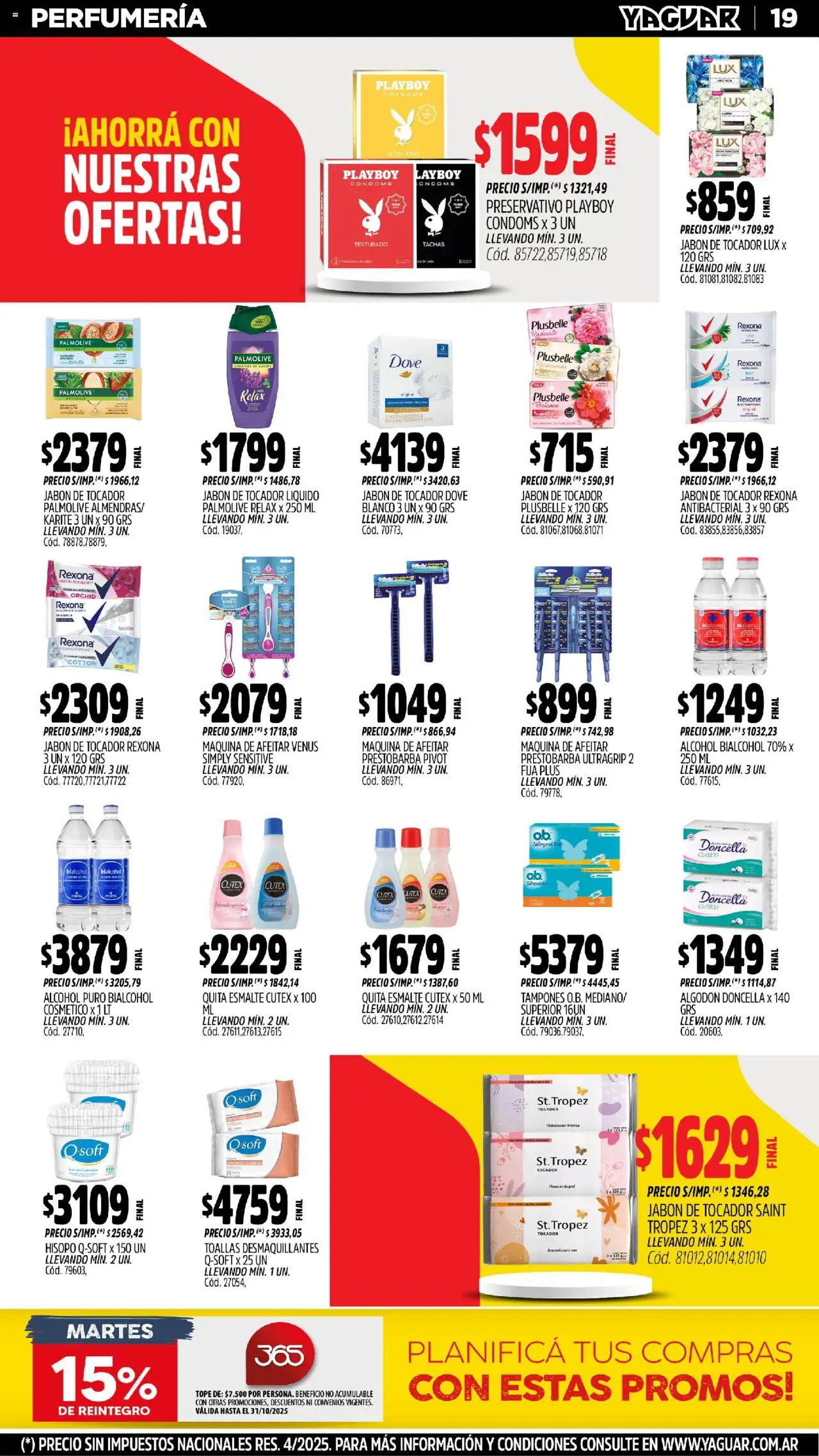 Yaguar - Chaco │ válido desde el 20.10.2025 | Página: 18 | Productos: Algodón, Toallas, Jabón, Radiante