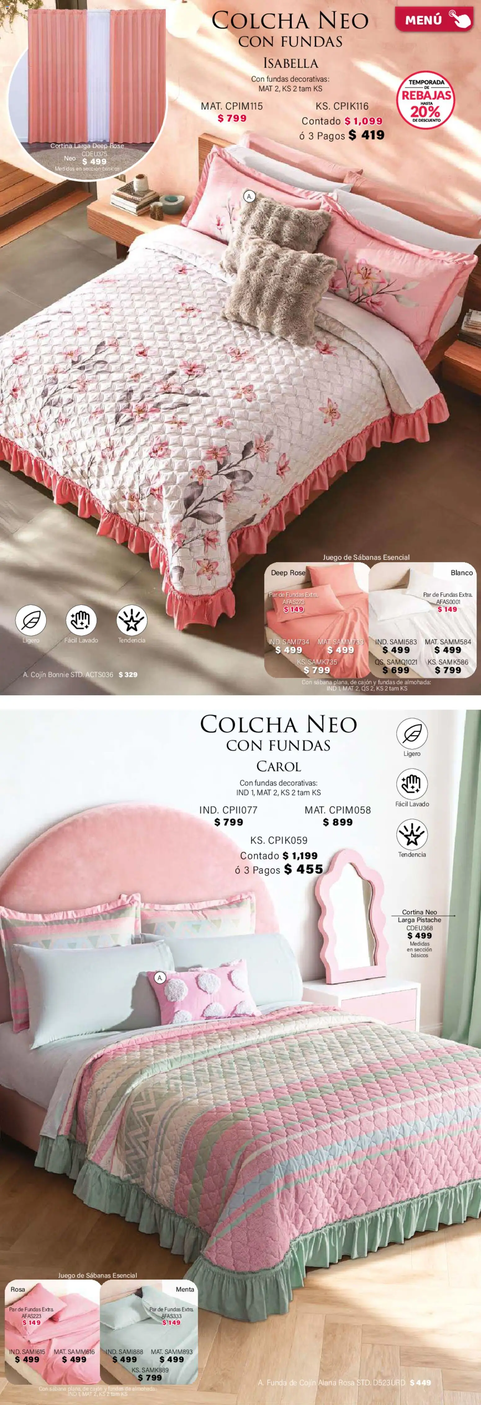 ¡El último » catálogo de Colchas Concord para Abril « está aquí! Descubre las SUPER OFERTAS. | México
