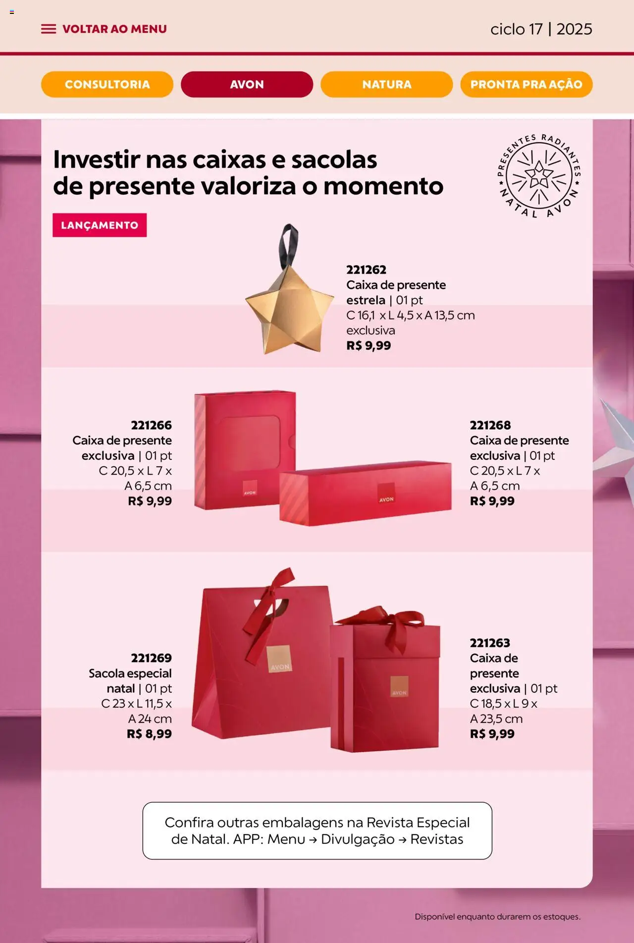 Avon Folheto - válido de 07.10.2025 | Página: 21 | Produtos: Revista, Caixa, Nata