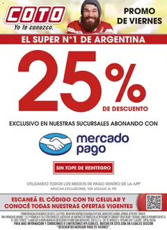 Vista previa Coto Promos de Viernes válido desde el 18.07.2025