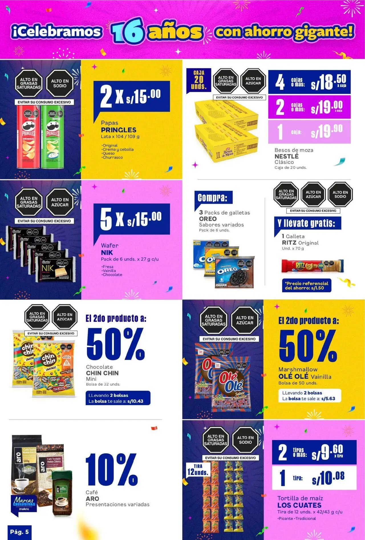 Catálogo Makro válido desde 17.07.2025 | Página: 7 | Productos: Café, Chocolate, Té, Bolsa