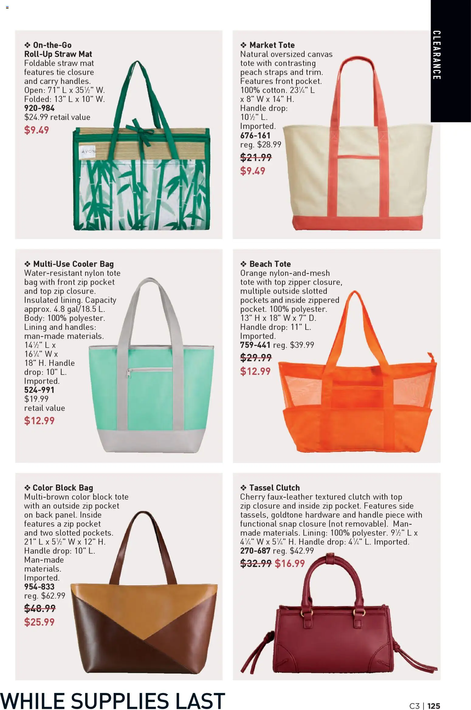 Avon Brochure - valid from 28.01.2026 | Page: 125 | Products: Canvas, Peach, Bag