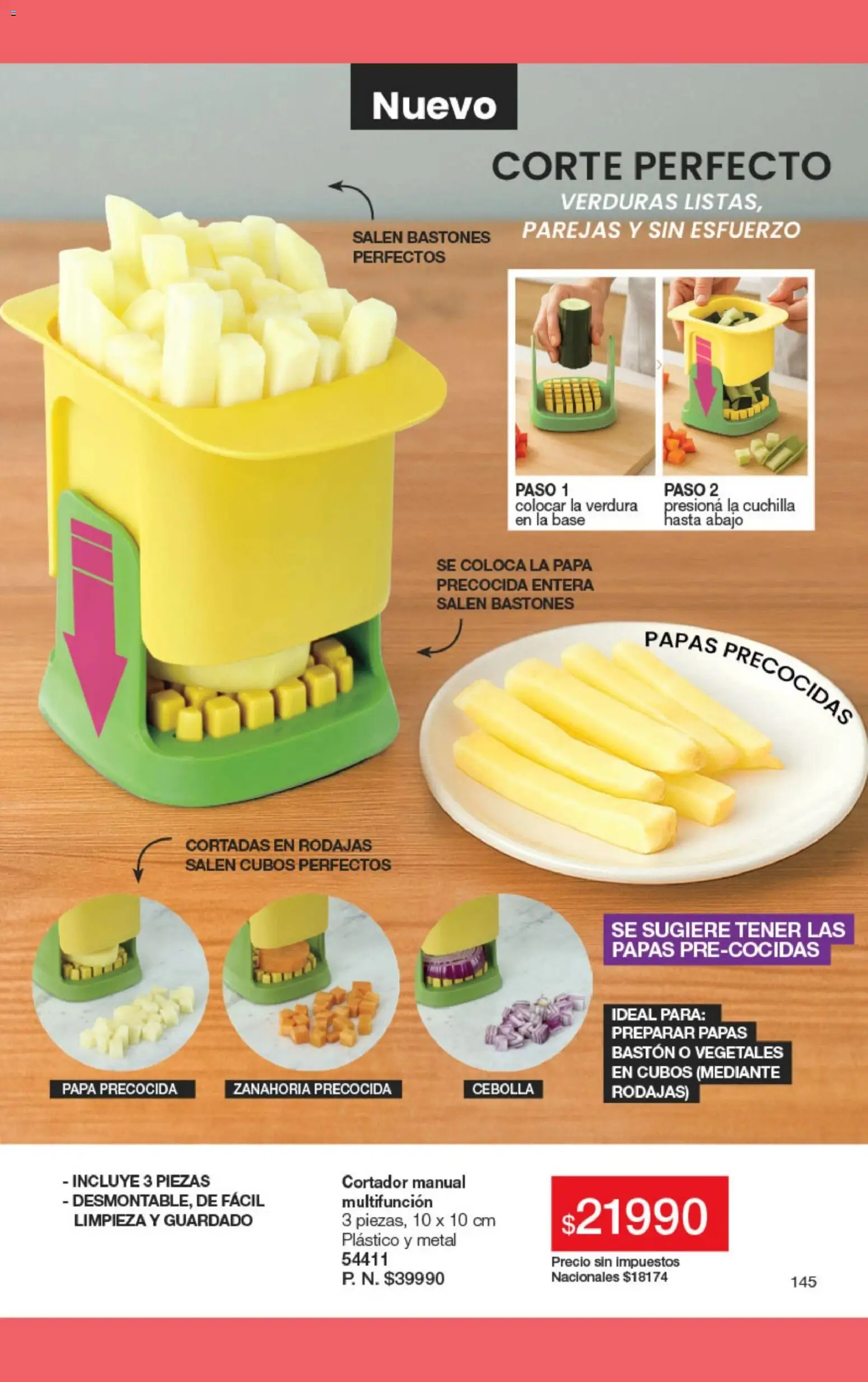 Gigot - CAMPAÑA 03 │ válido desde el 01.03.2026 | Página: 145 | Productos: Cortador, Cebolla, Papa, Zanahoria