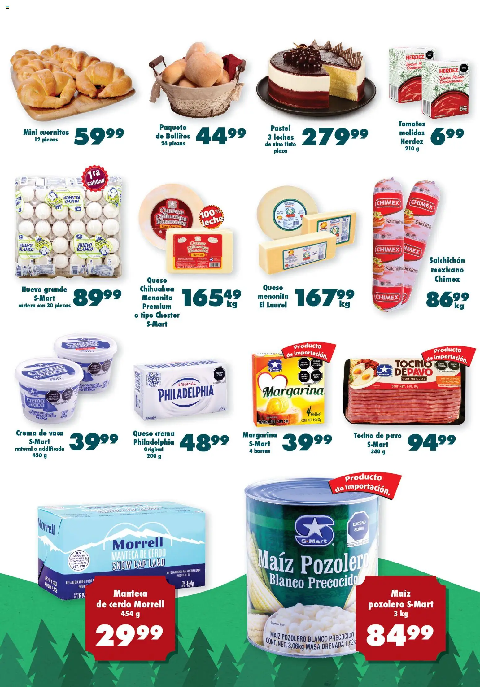 Nuevas ofertas de S-Mart válidas en toda la República Mexicana desde el 09.12.2025. ¡Encuentra las mejores ofertas en S-Mart folleto Chihuahua! | Página: 5 | Productos: Maíz, Tocino, Sal, Leche