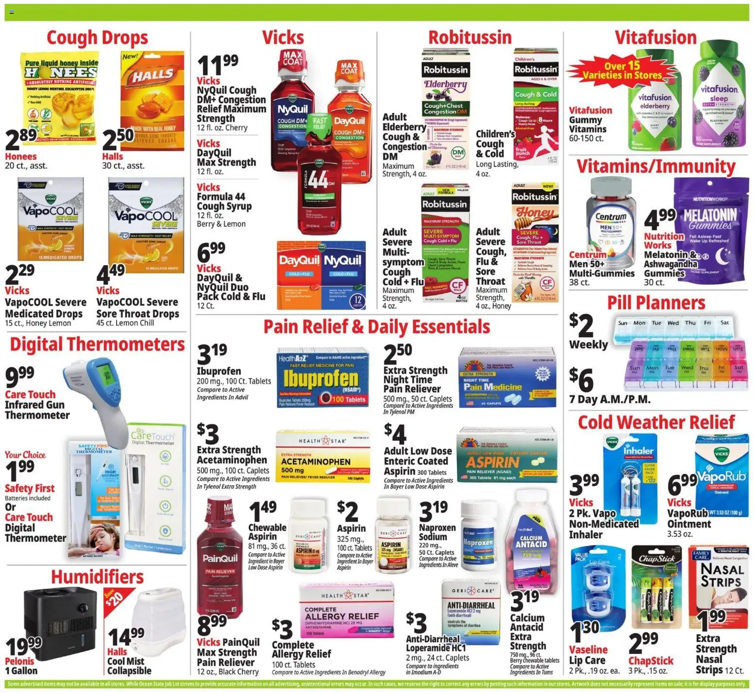 Ocean State Job Lot Weekly Ad - valid from 19.03.2026 | Page: 21 | Products: Melatonin, Lemon, Lime, Gun