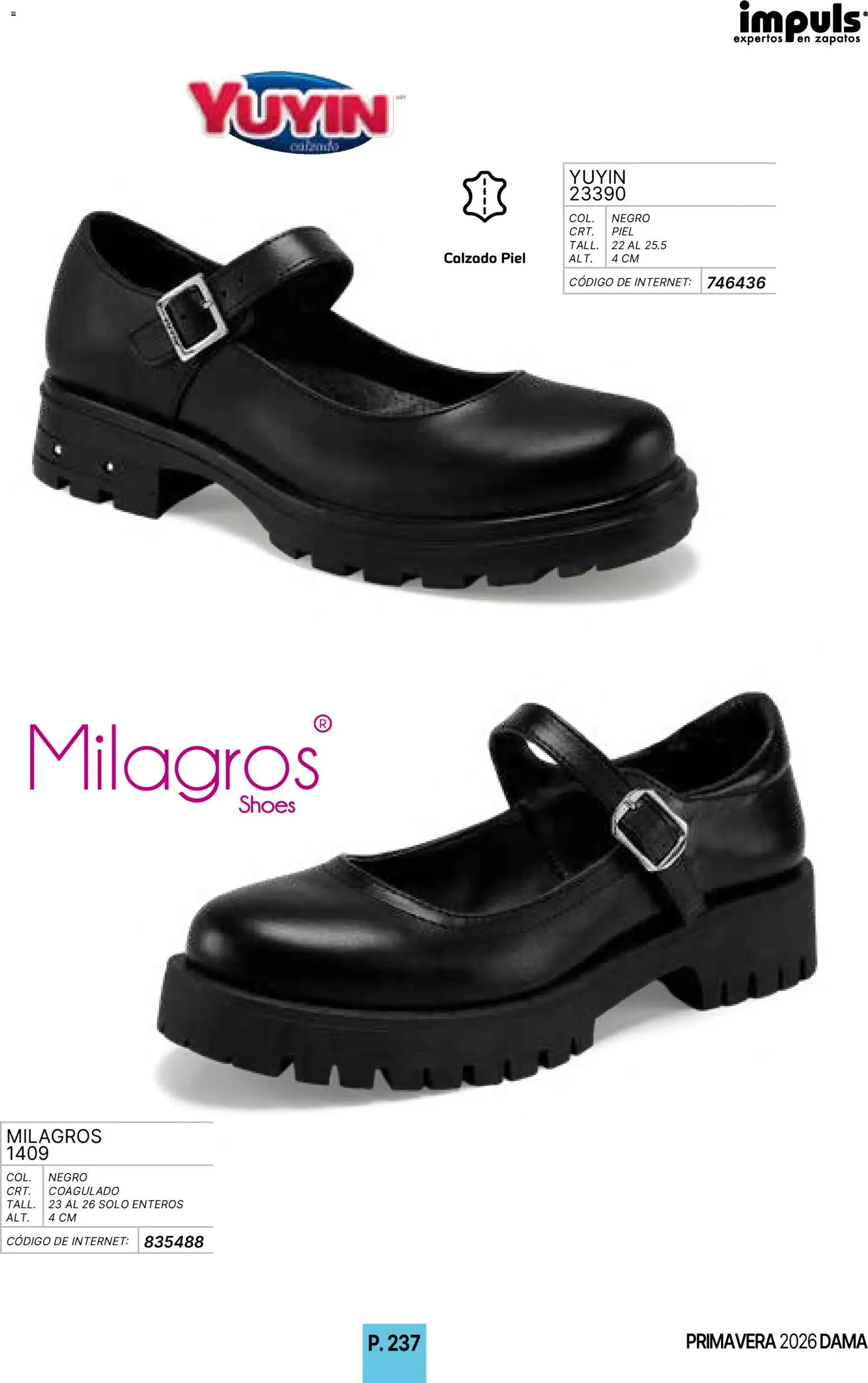 Nuevas ofertas de Impuls válidas en toda la República Mexicana desde el 01.01.2026. ¡Encuentra las mejores ofertas en Impuls catálogo Primavera! | Página: 239 | Productos: Zapatos