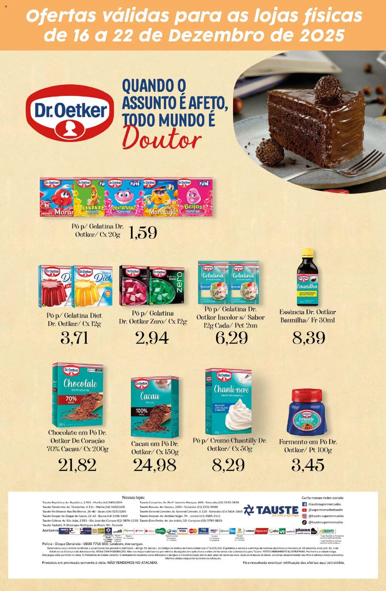 Tauste Folheto - válido de 16.12.2025 | Página: 2 | Produtos: Maracujá, Pó, Chocolate, Gelatina