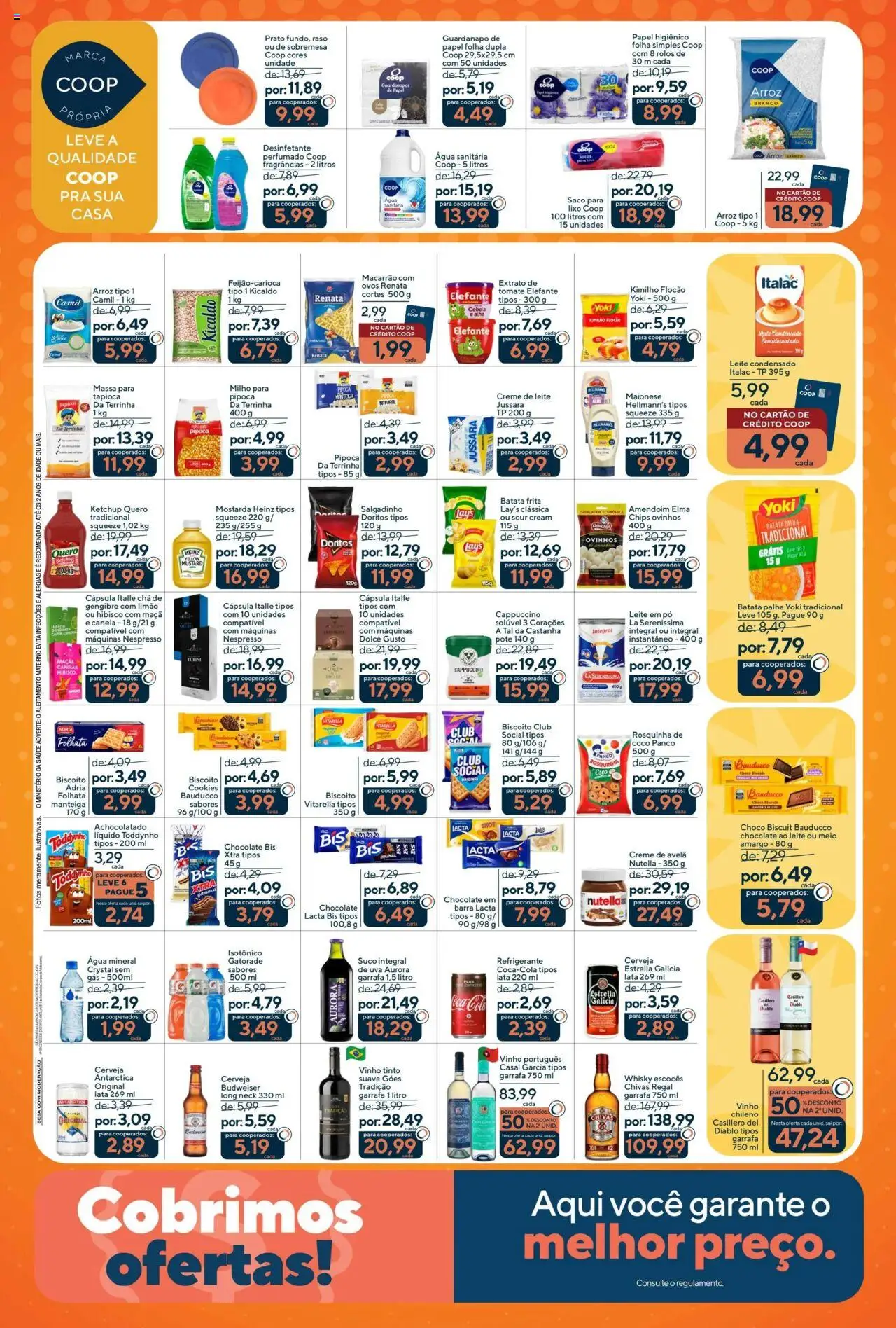 Coop Folheto - válido de 21.07.2025 | Página: 2 | Produtos: Suco, Água mineral, Papel higiênico, Canela