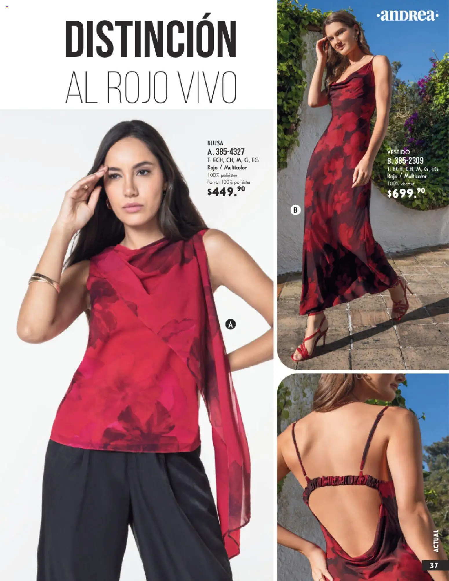 Nuevas ofertas de Andrea válidas en toda la República Mexicana desde el 25.01.2026. ¡Encuentra las mejores ofertas en Andrea catálogo Vestir! | Página: 37 | Productos: Blusa, Vestido