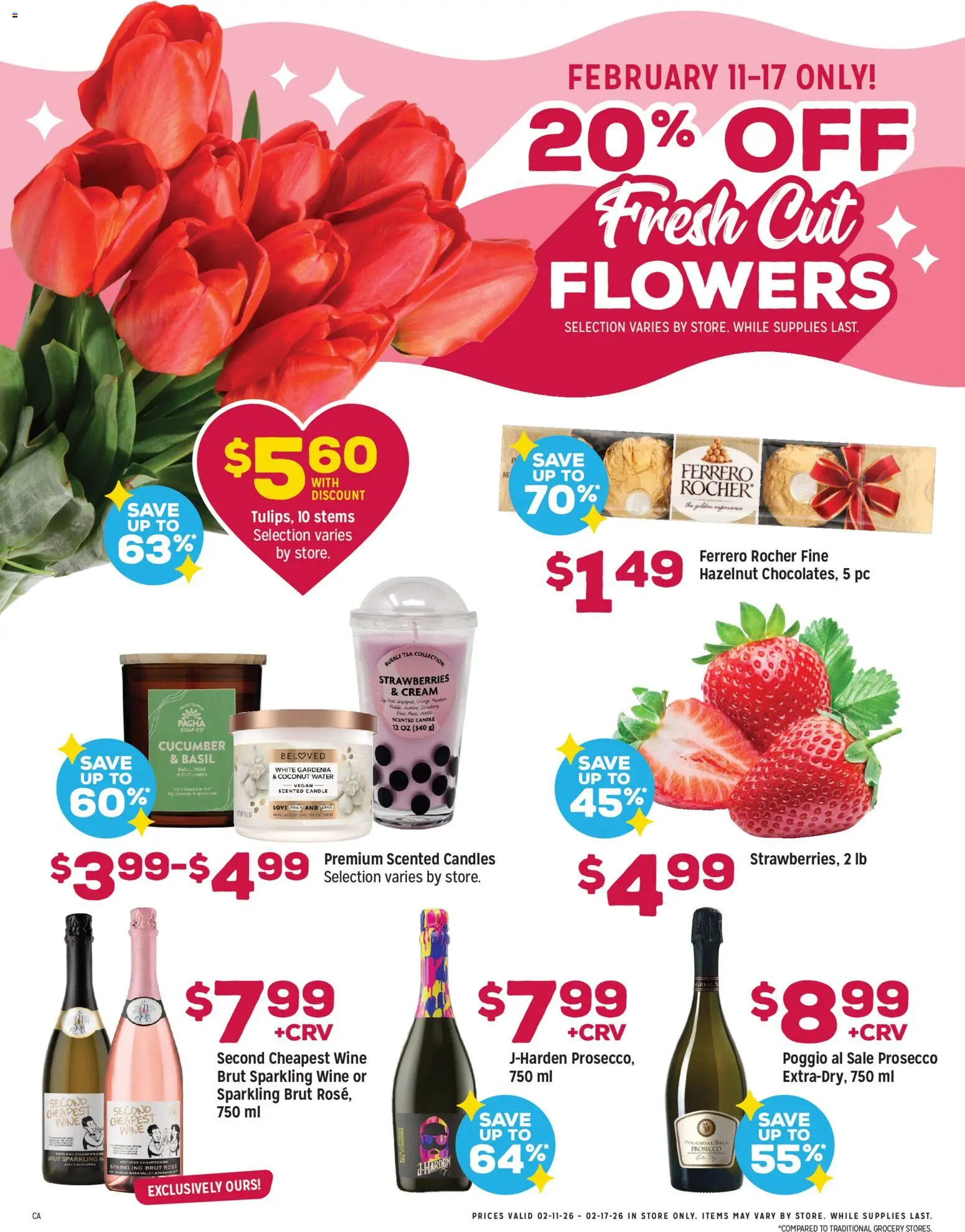 Grocery Outlet Weekly Ad - CA - valid from 11.02.2026 | Page: 2 | Products: Wine, Tea, Water, Pc