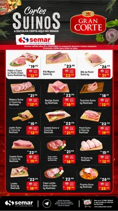Semar Supermercado - Ofertas Carne - Pré-Visualização do folheto da loja Semar Supermercado, válido de 22.07.2025
