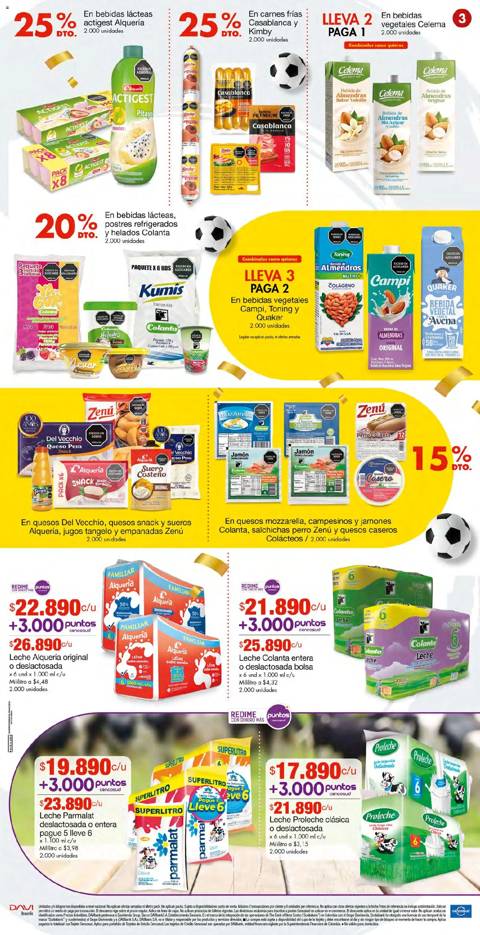 Metro revista - valida desde el 13.03.2026 | Página: 3 | Productos: Almendras, Salchicha, Kumis, Jamón