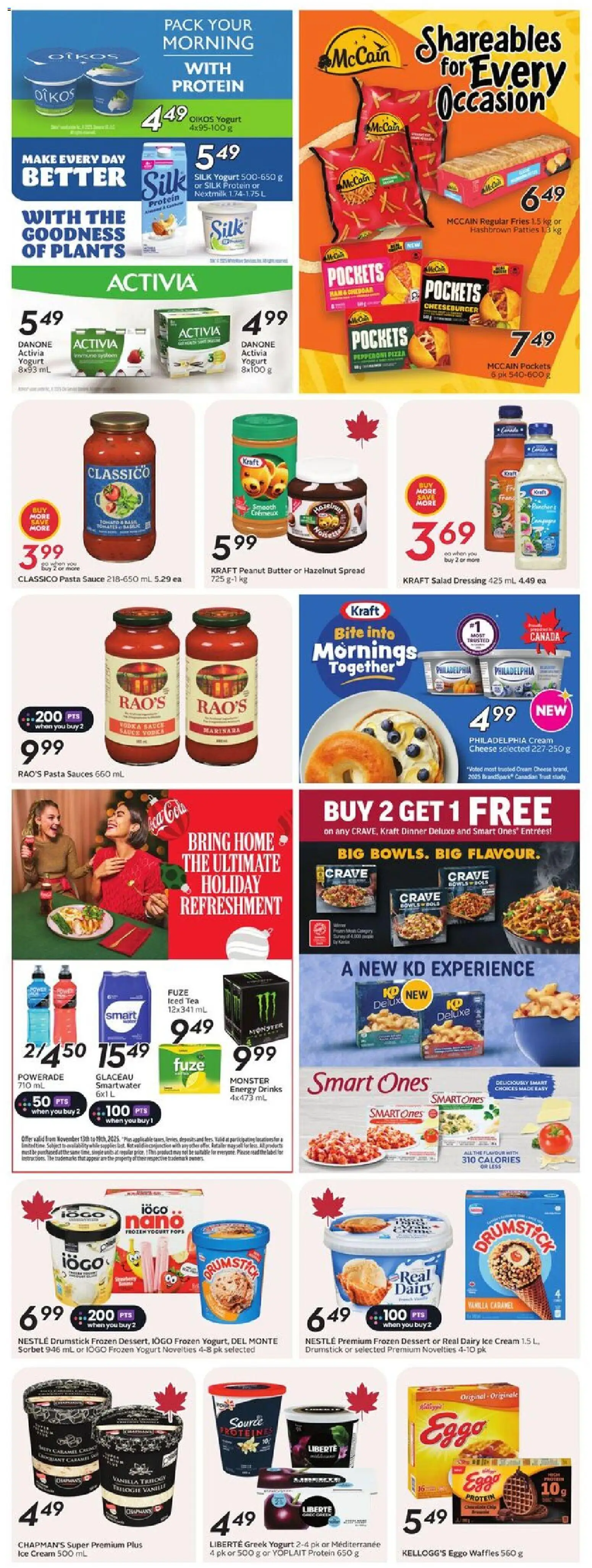 Safeway flyer valid from 13.11.2025 | Page: 21 | Products: Tea, Cream, Butter, Yogurt