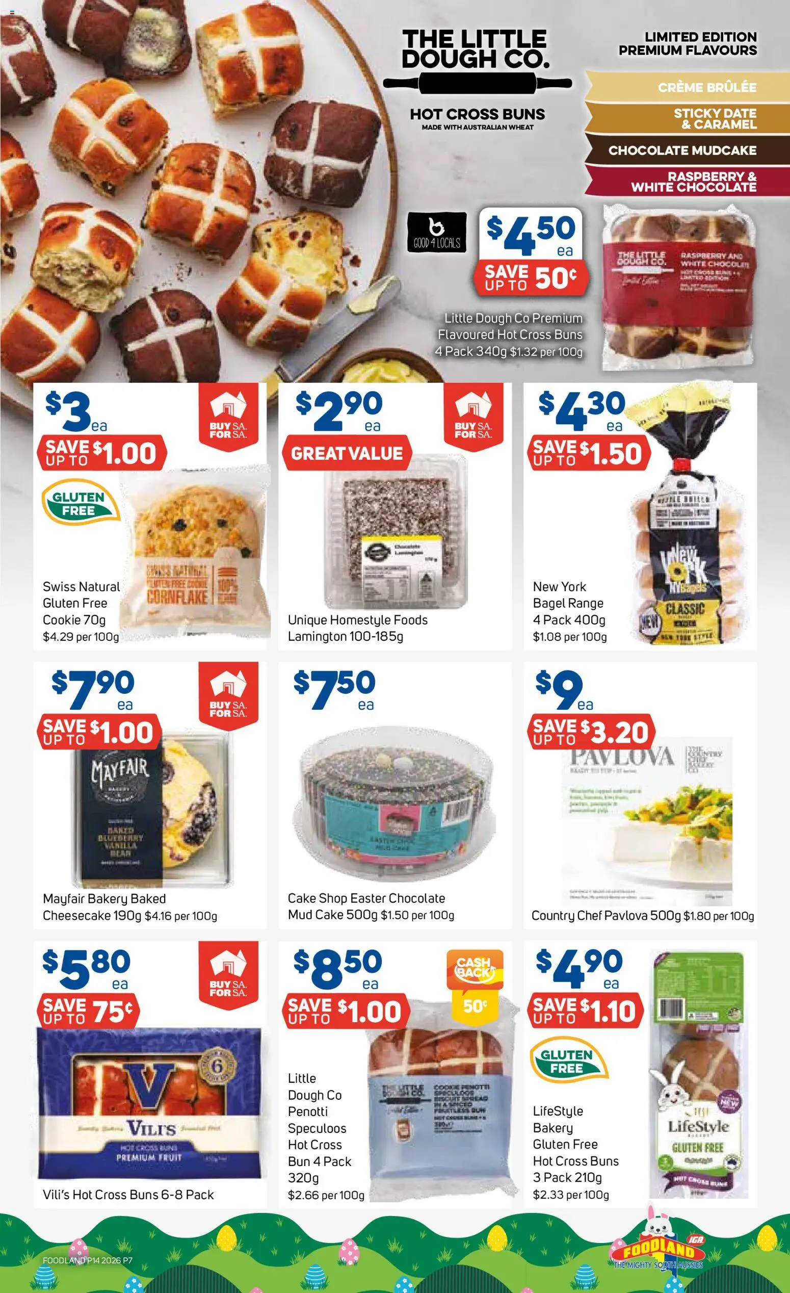 Foodland catalogue - valid from 01.04.2026 | Page: 7 | Products: Chocolate, Date, Pavlova, Bakery