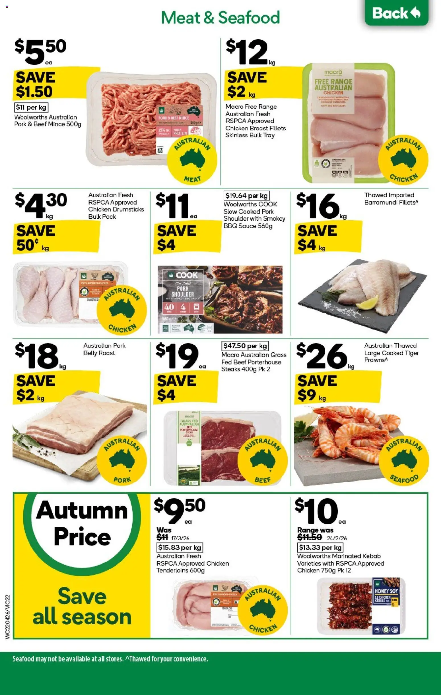 Woolworths catalogue - valid from 22.04.2026 | Page: 22 | Products: BBQ Sauce, Pork, Meat, Sauce