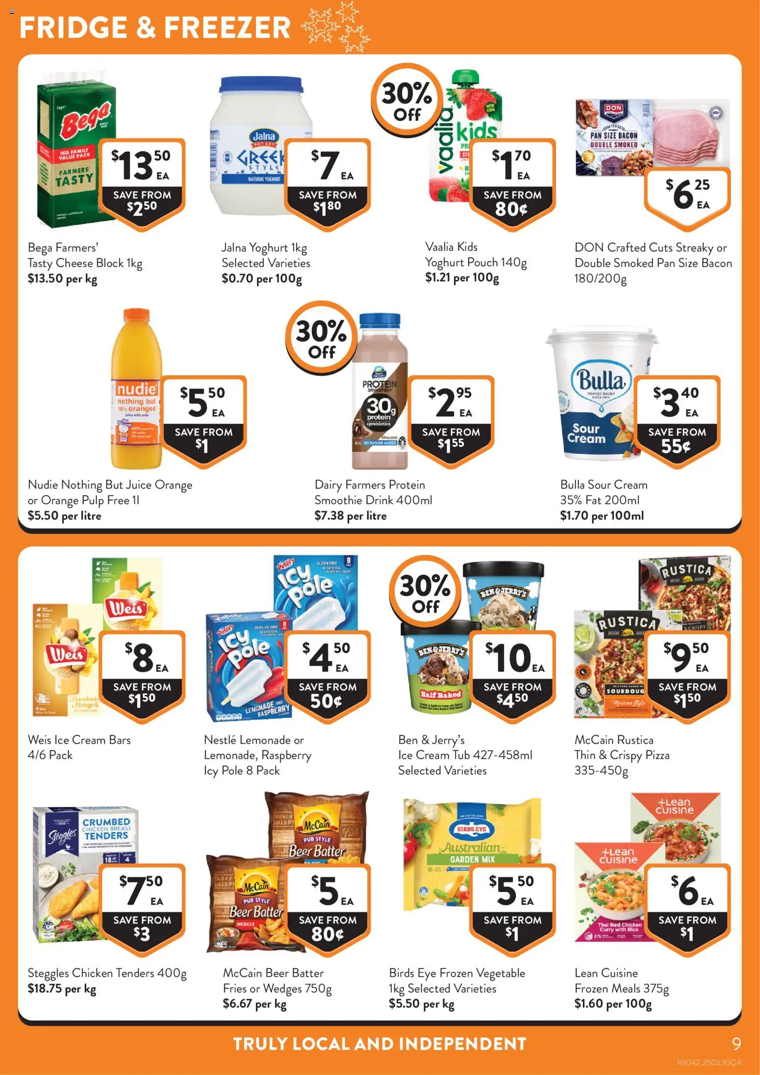 Foodworks catalogue - valid from 25.03.2026 | Page: 9 | Products: Dairy, Cheese, Juice, Rice