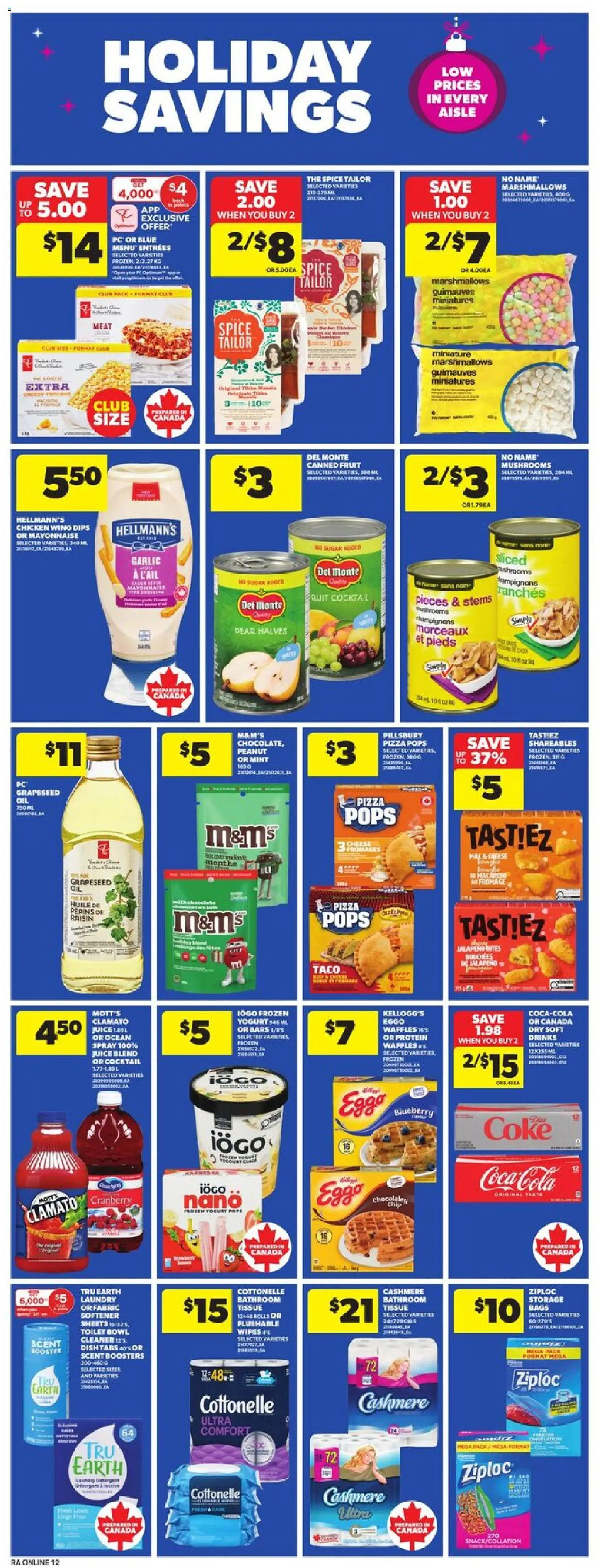 Atlantic Superstore flyer valid from 04.12.2025 | Page: 18 | Products: PC, Cheese, Pizza, Chicken