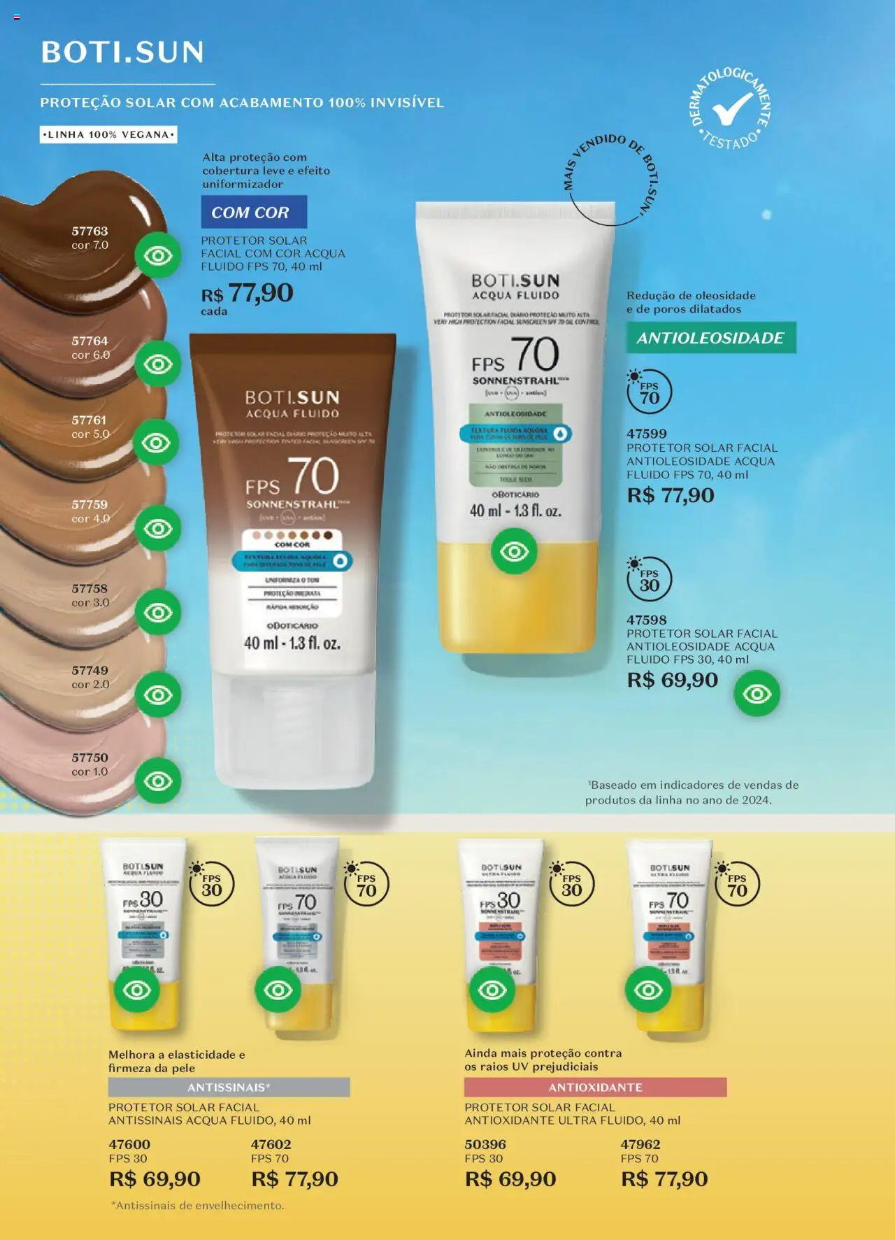 O Boticário Folheto - válido de 11.08.2025 | Página: 183 | Produtos: Protetor solar, Protetor solar facial