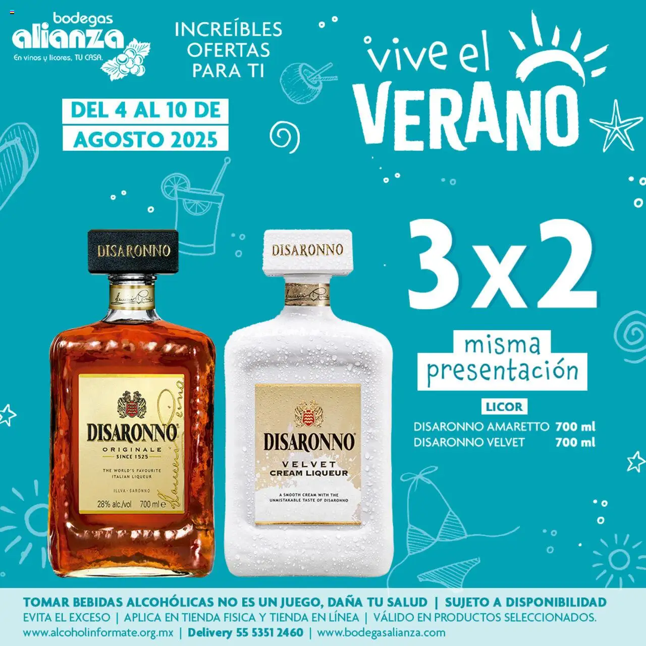Nuevas ofertas de Bodegas Alianza válidas en toda la República Mexicana desde el 04.08.2025. ¡Encuentra las mejores ofertas en Bodegas Alianza - Catálogo Vive El Verano! | Página: 7