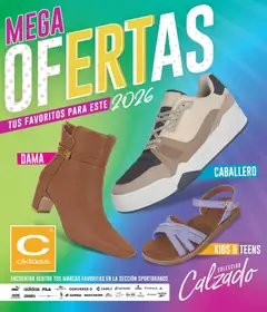 Vista previa de Cklass catálogo Mega Ofertas Calzado, nuevo folleto de la tienda, válido en México a partir del 12.01.2026
