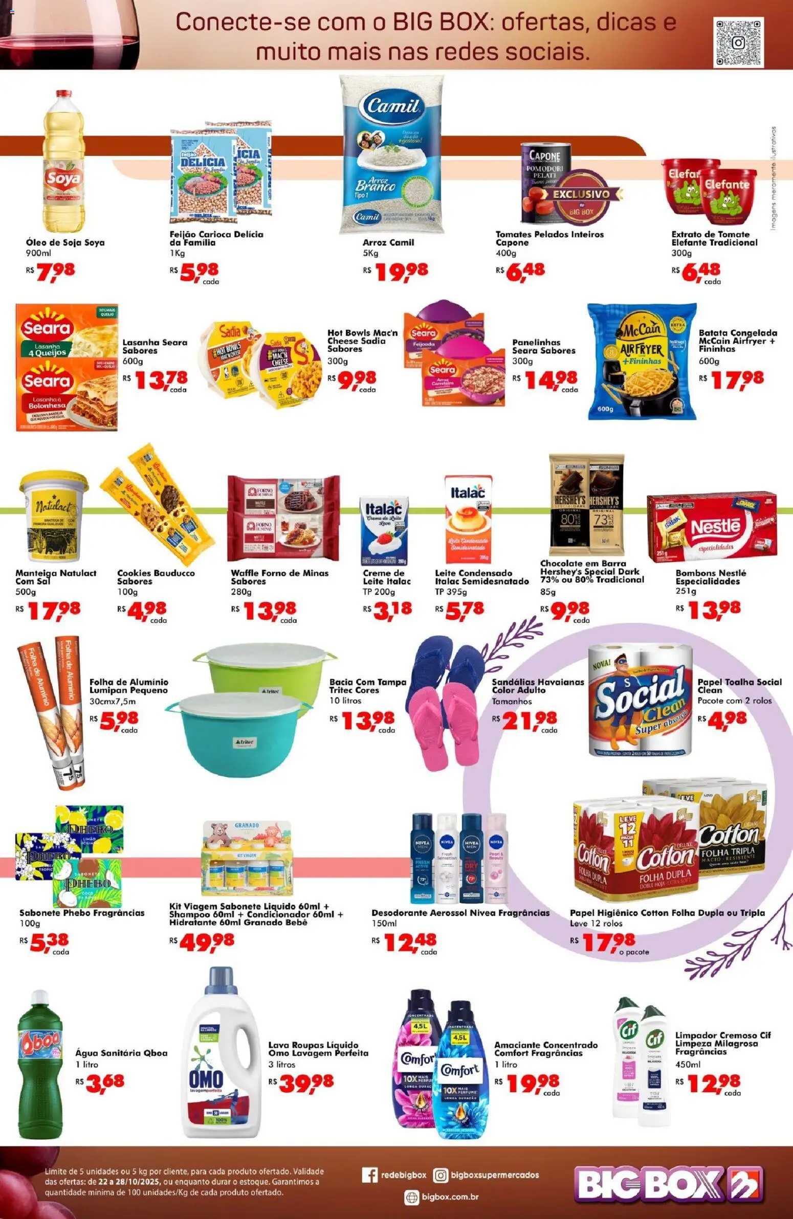 Big Box Folheto - válido de 22.10.2025 | Página: 2 | Produtos: Leite, Tomates, Amaciante, Sabonete líquido