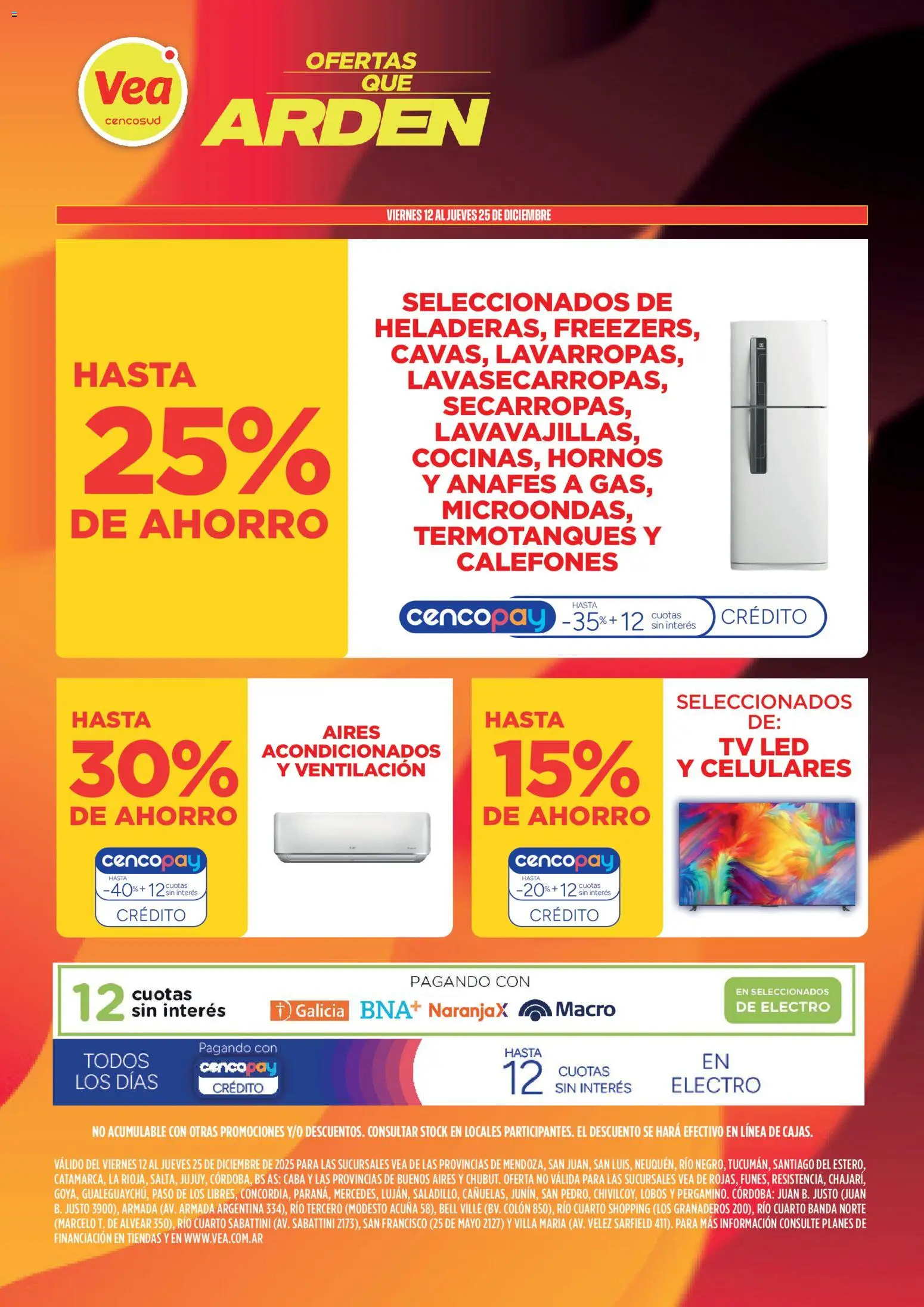 Vea - Ofertas que Arden │ válido desde el 12.12.2025 | Página: 1