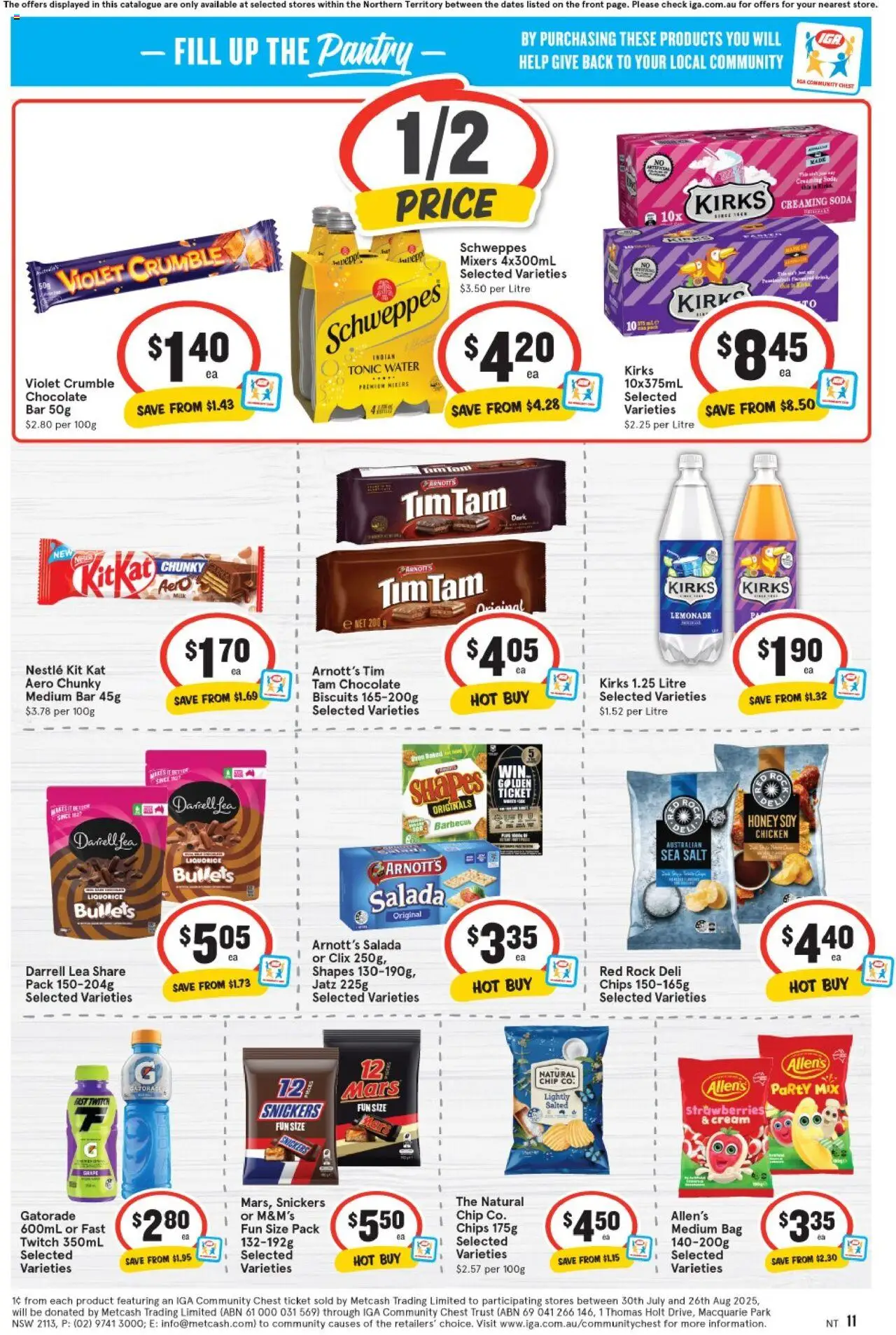 IGA catalogue - valid from 20.08.2025 | Page: 7 | Products: Chocolate, Honey, Cream, Water