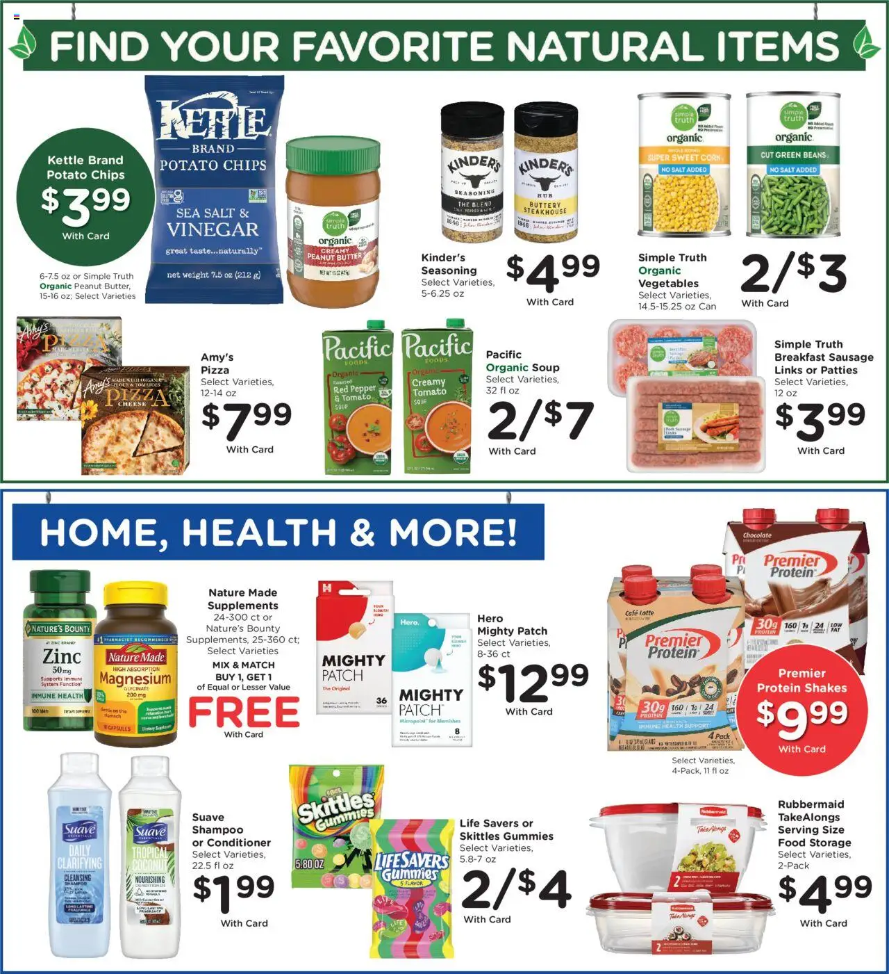 Fred Meyer Weekly Ad - valid from 22.10.2025 | Page: 10 | Products: Vinegar, Shampoo, Pizza, Chips