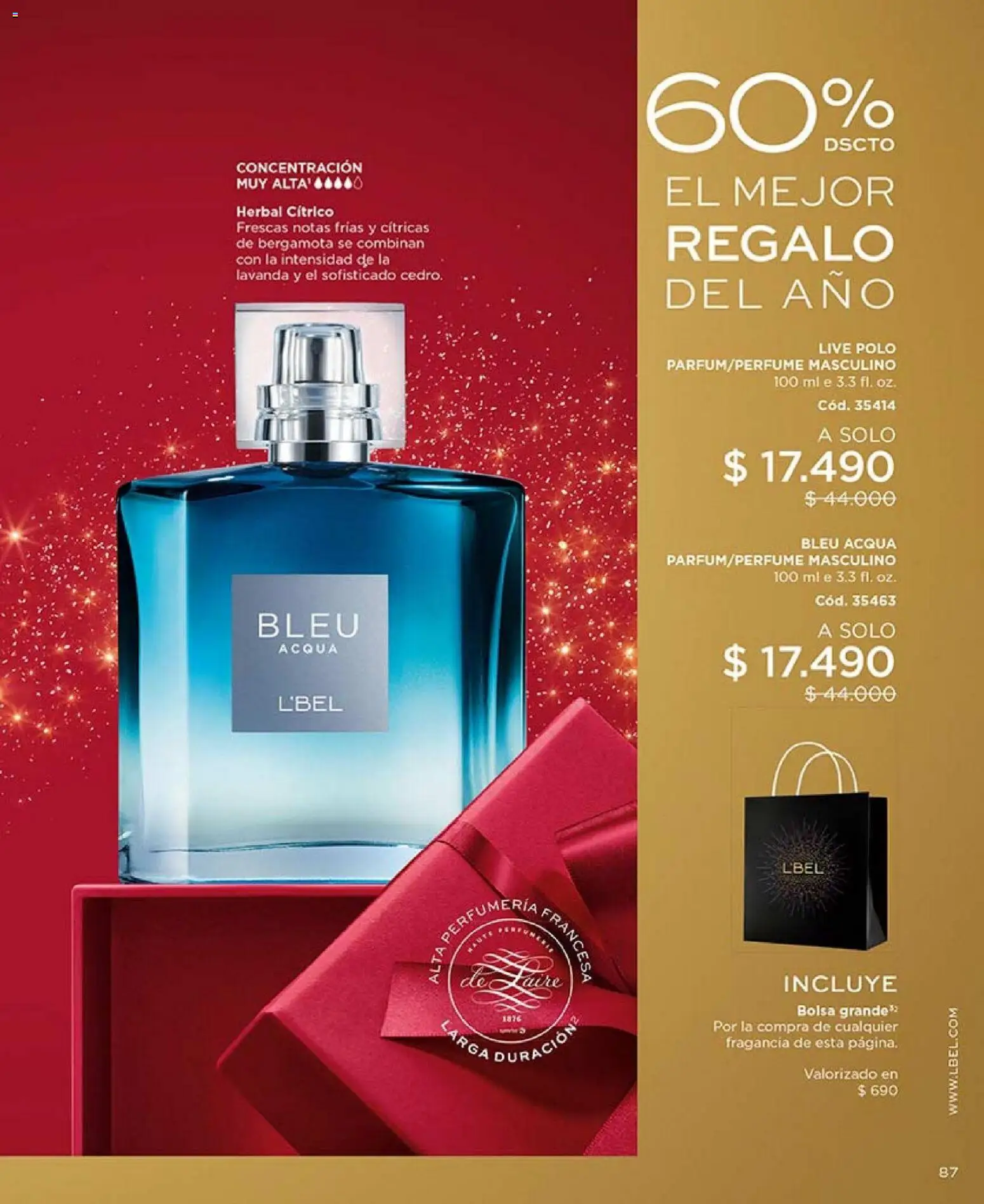 Catálogo L'Bel Campaña 18 │ válido desde el 30.11.2025 | Página: 87 | Productos: Bolsa, Fragancia