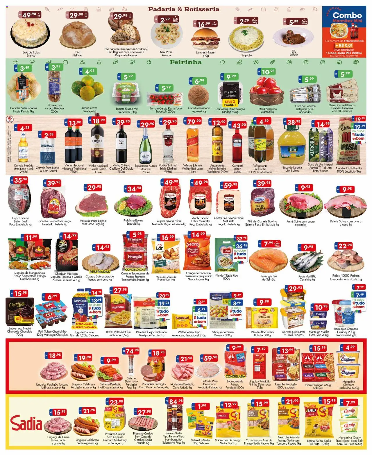 Supermercados Rondon Folheto - válido de 08.08.2025 | Página: 2 | Produtos: Pao de alho, Linguiça, Fraldinha, Pernil