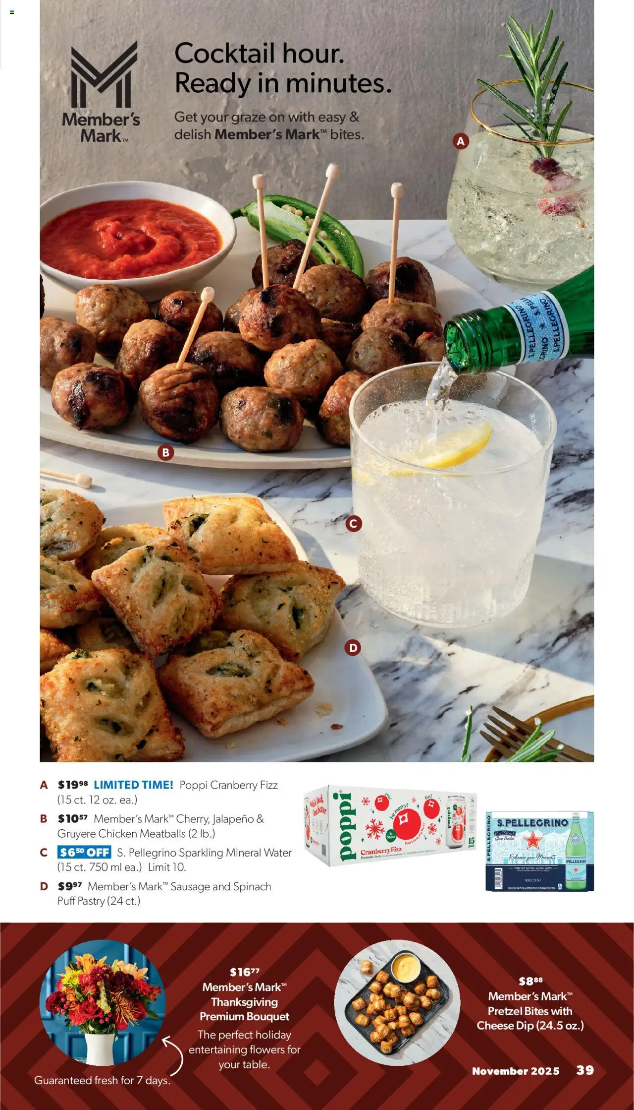 Sam's Club Black Friday - valid from 20.10.2025 | Page: 39 | Products: Spinach, Water, Sausage, Puff Pastry