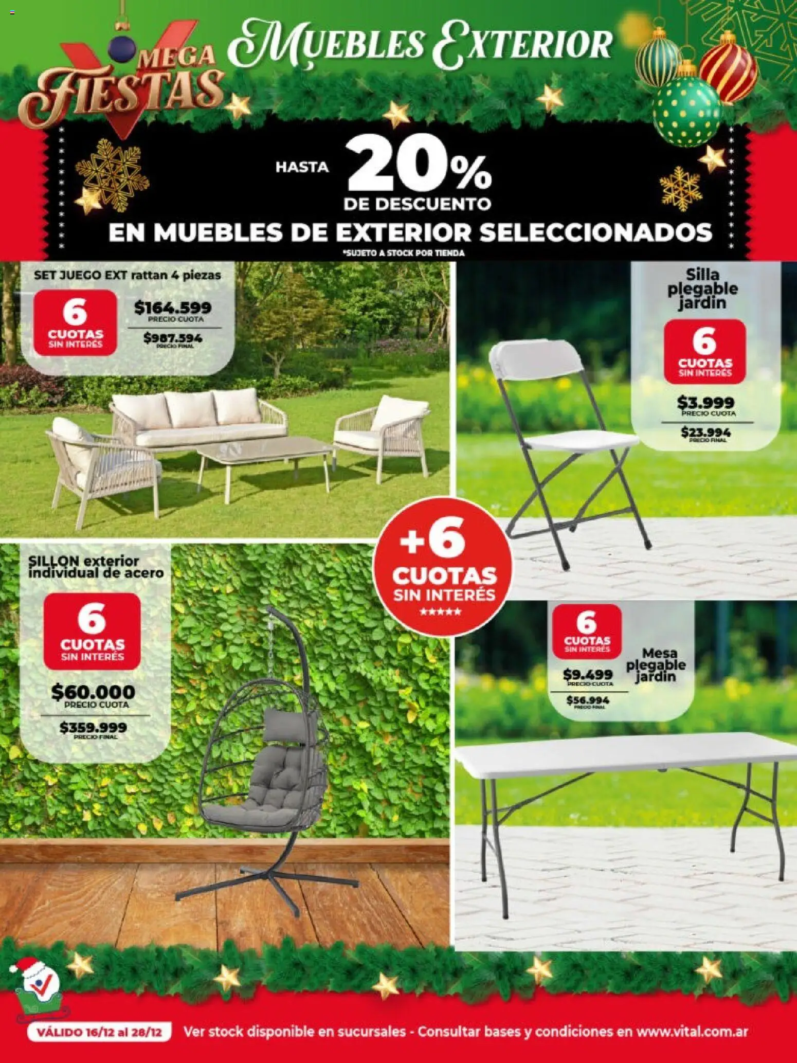 Vital - Especial Navidad │ válido desde el 16.12.2025 | Página: 10 | Productos: Sillón, Mesa, Silla, Individual