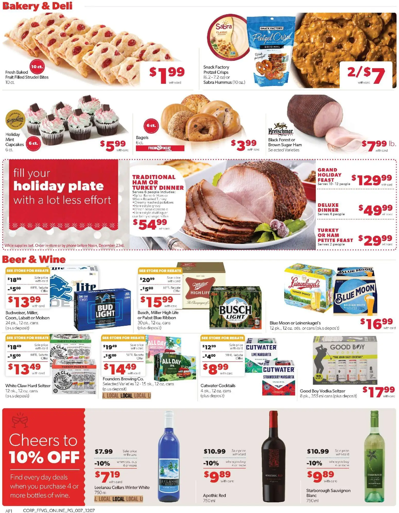Family Fare Weekly Ad - valid from 07.12.2025 | Page: 12 | Products: Wine, Vodka, Potatoes, Lime