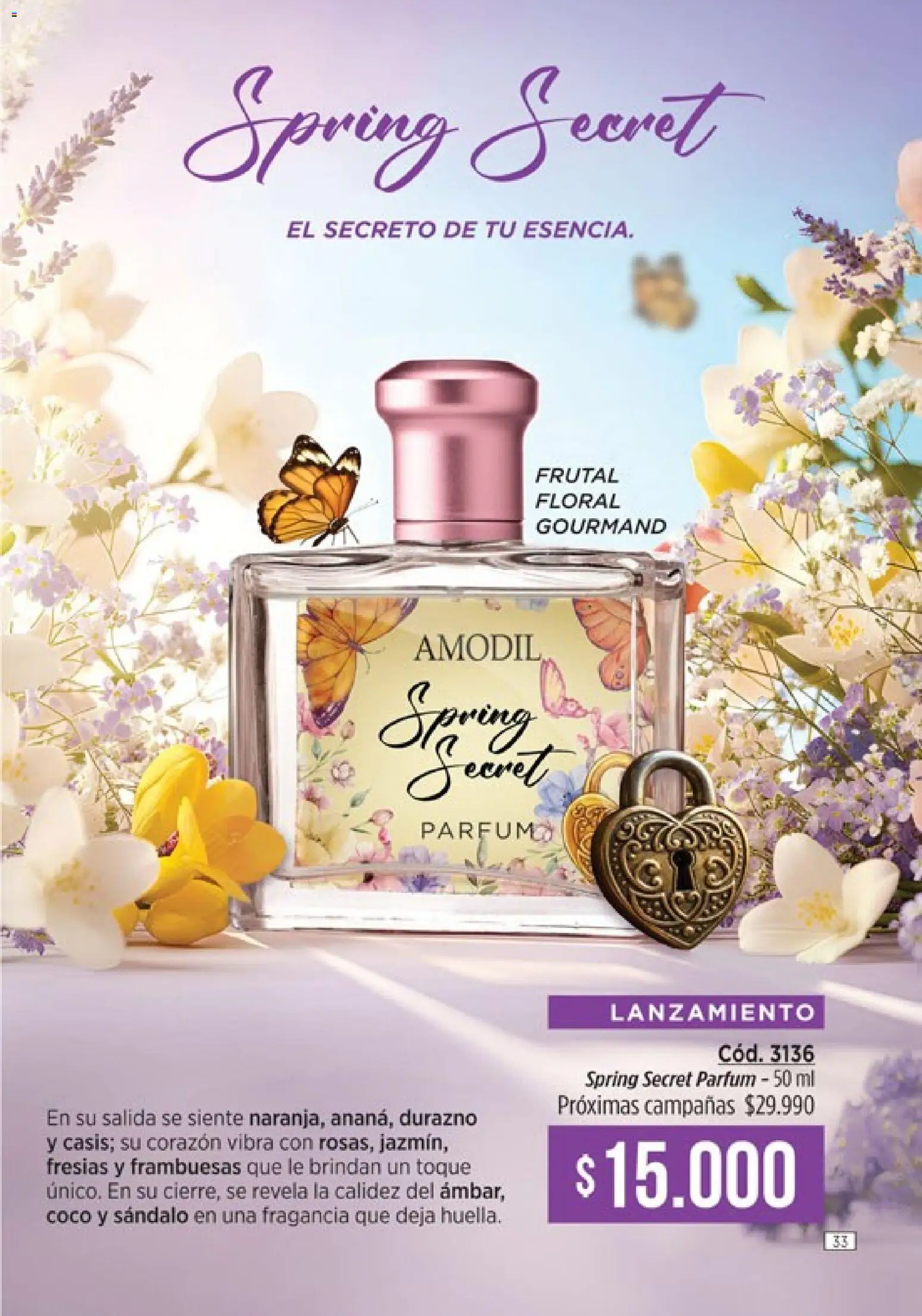 Catálogo Amodil Campaña 3 │ válido desde el 01.03.2026 | Página: 33 | Productos: Durazno, Fragancia