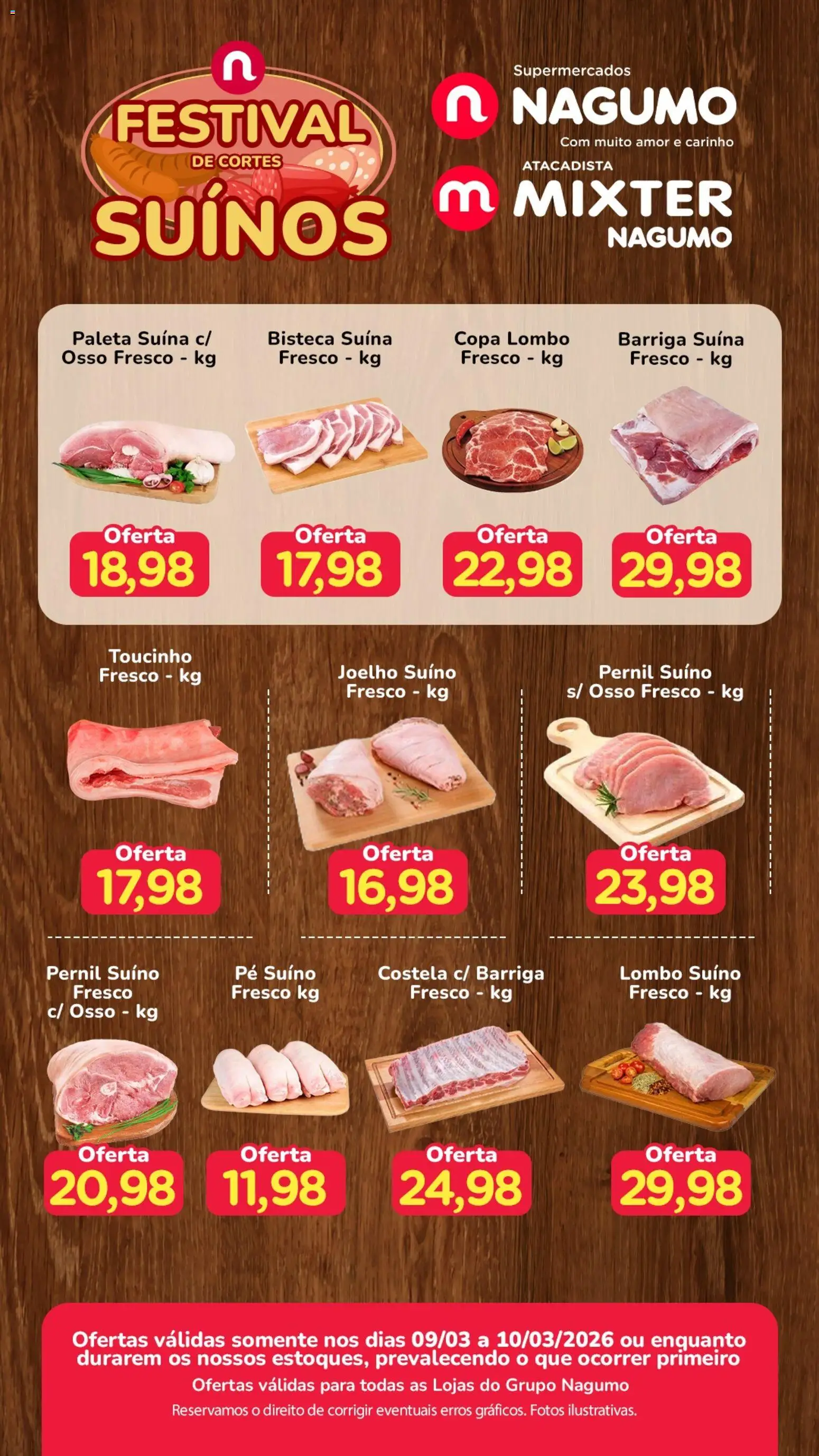 Nagumo Folheto - válido de 09.03.2026 | Página: 1 | Produtos: Lombo, Pernil, Copa