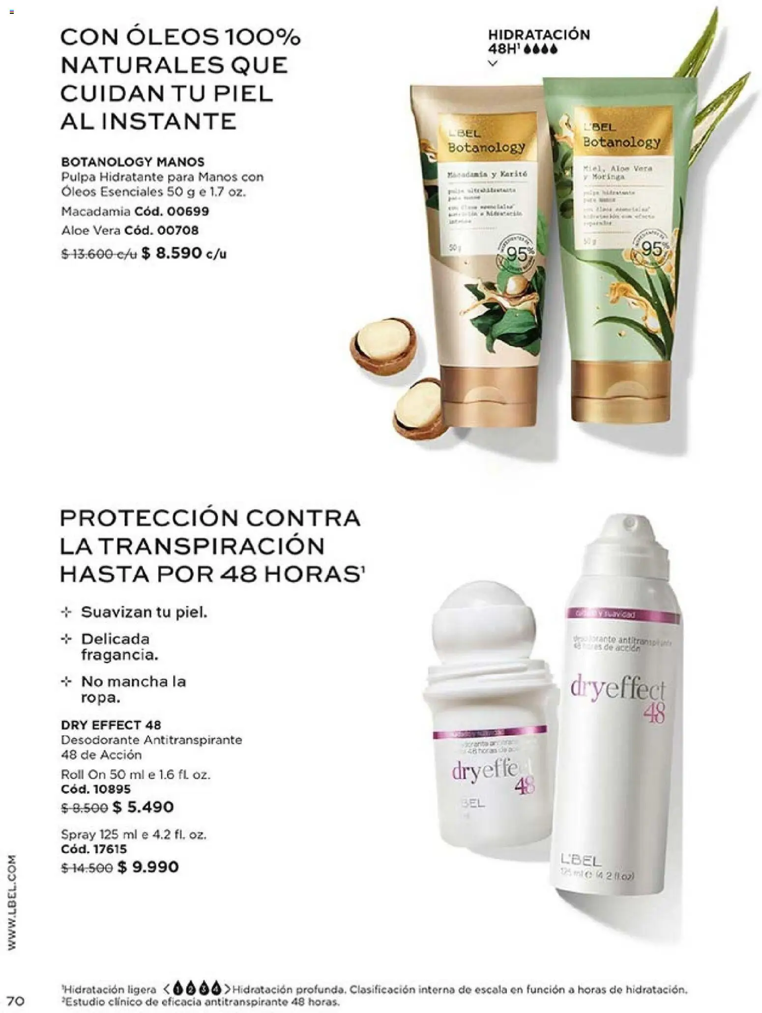 Catálogo L'Bel Campaña 18 │ válido desde el 30.11.2025 | Página: 70 | Productos: Desodorante, Antitranspirante